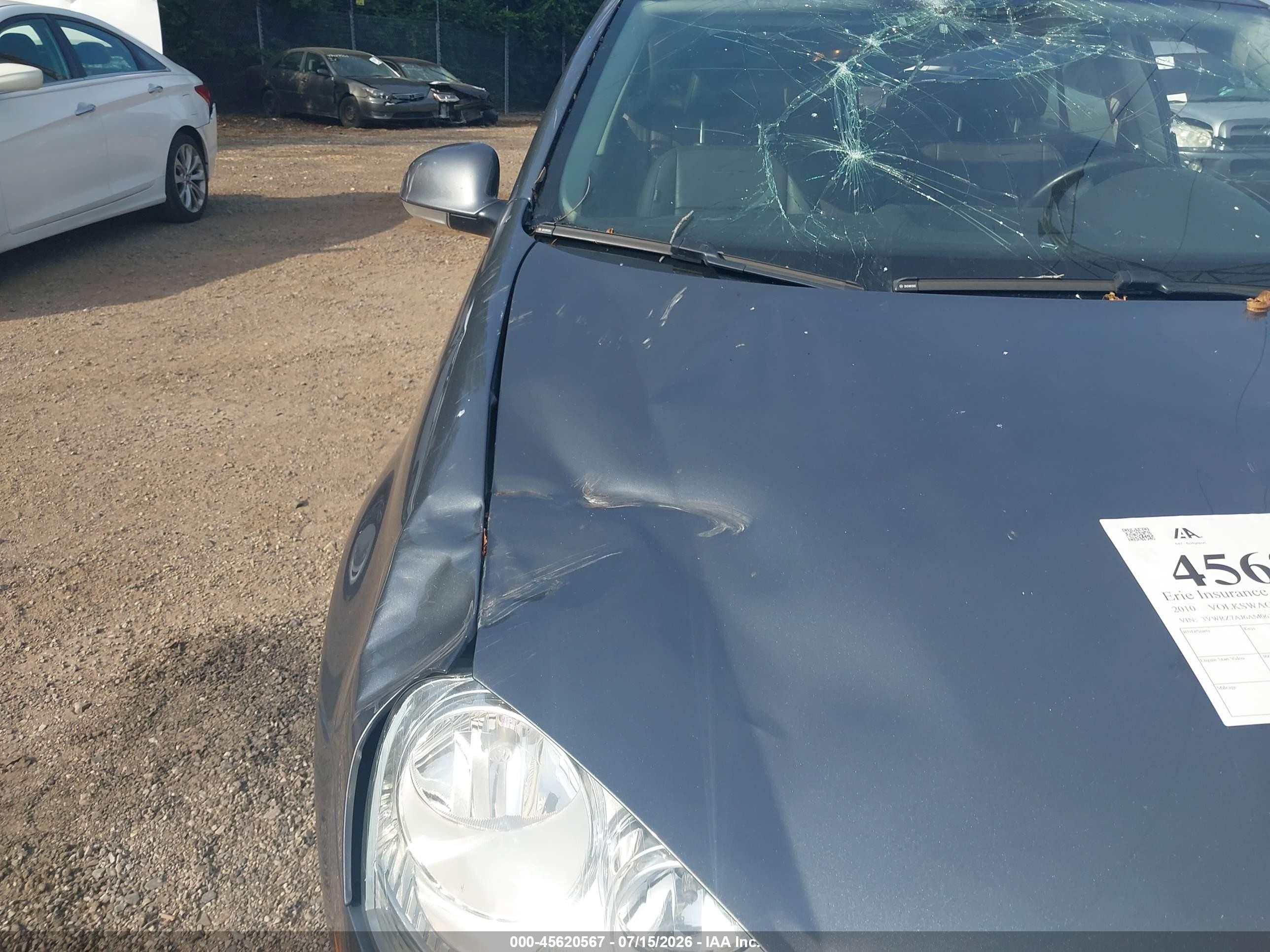 2010 Volkswagen Jetta Se Gray vin: 3VWRZ7AJ6AM062334