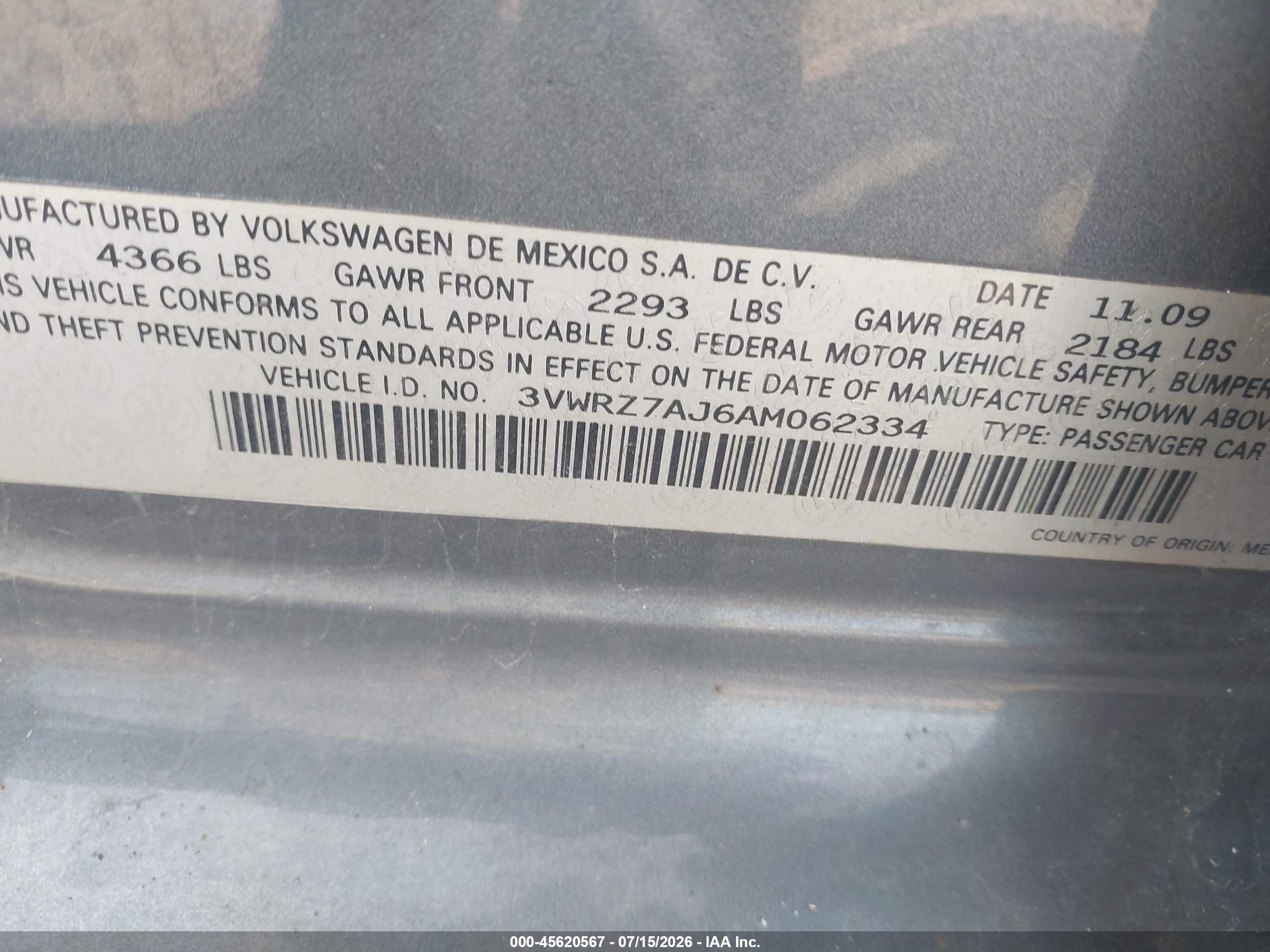 2010 Volkswagen Jetta Se Gray vin: 3VWRZ7AJ6AM062334