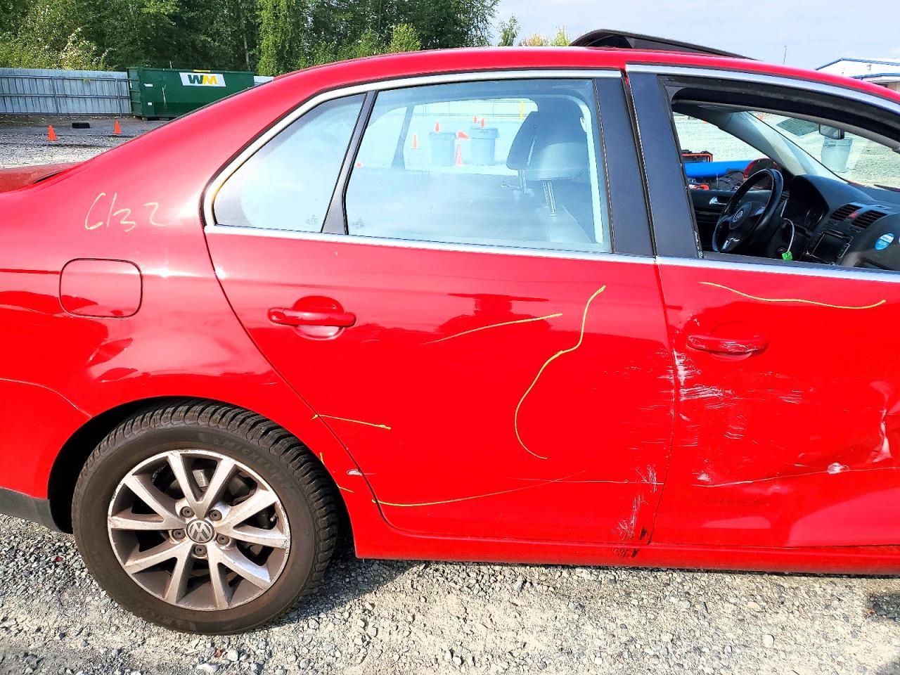 2010 Volkswagen Jetta Se Red vin: 3VWRZ7AJ6AM069185