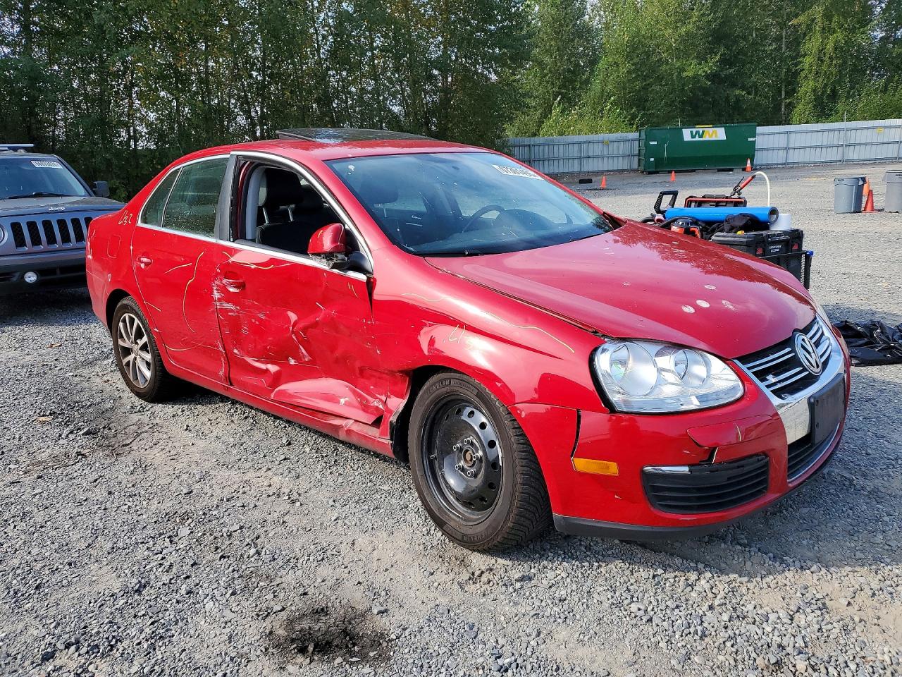 2010 Volkswagen Jetta Se Red vin: 3VWRZ7AJ6AM069185