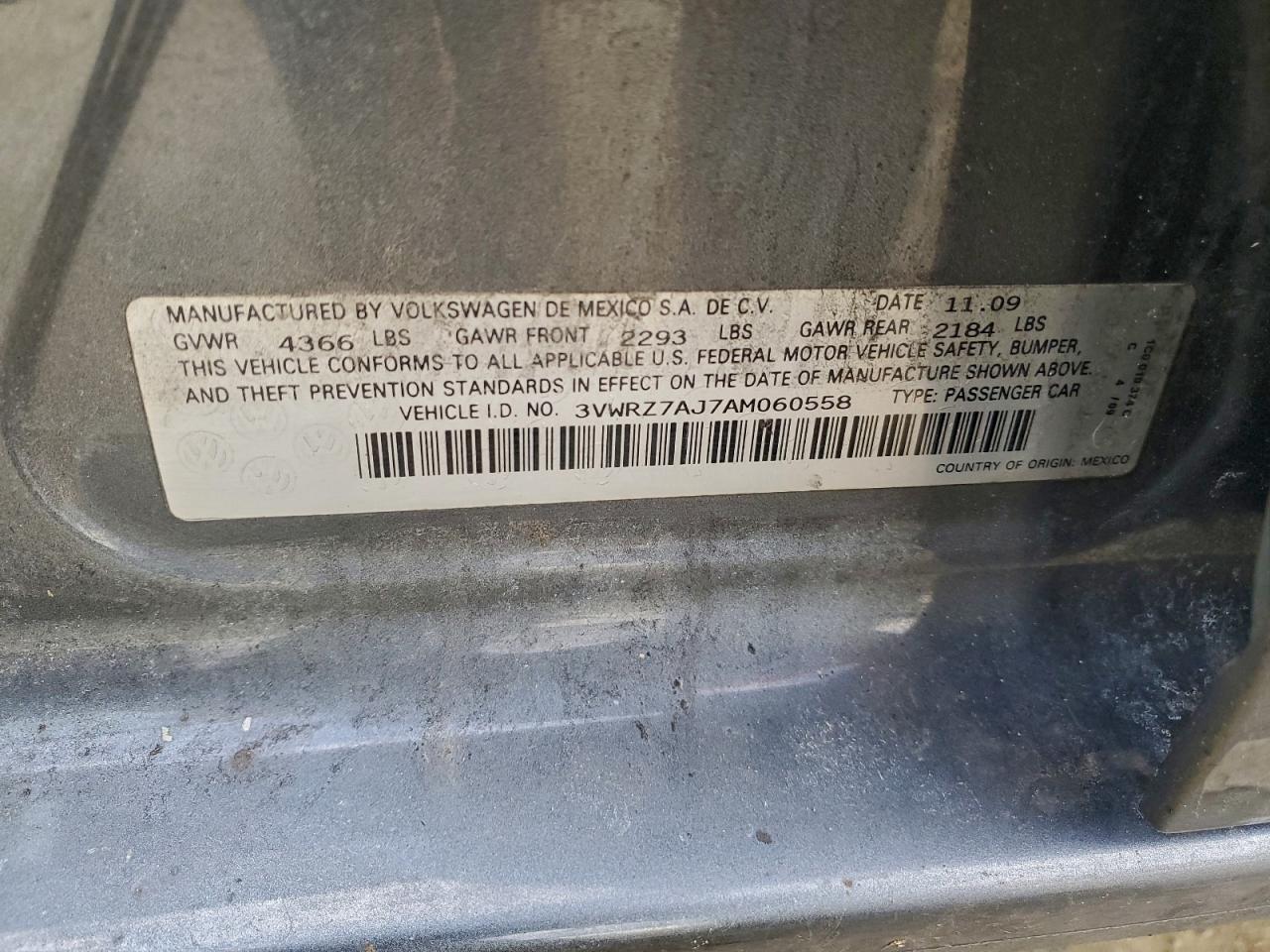 2010 Volkswagen Jetta Se Gray vin: 3VWRZ7AJ7AM060558