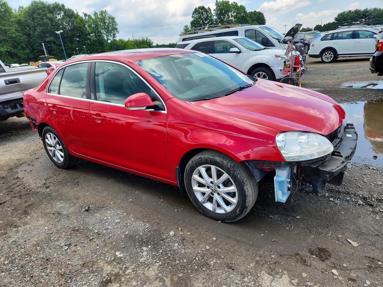 2010 Volkswagen Jetta Se Red vin: 3VWRZ7AJ8AM056843