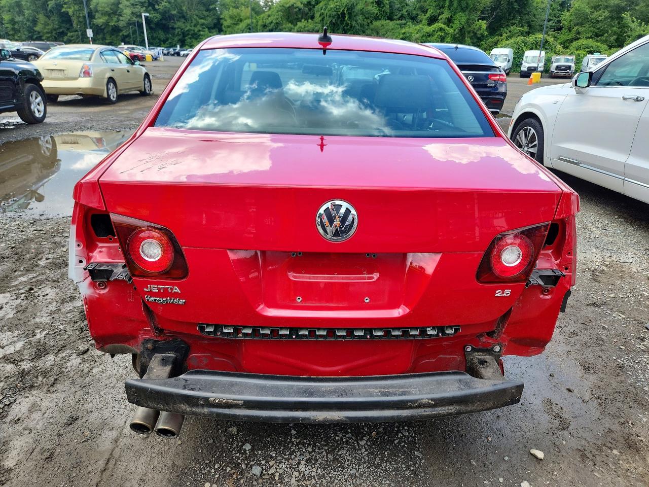 2010 Volkswagen Jetta Se Red vin: 3VWRZ7AJ8AM056843