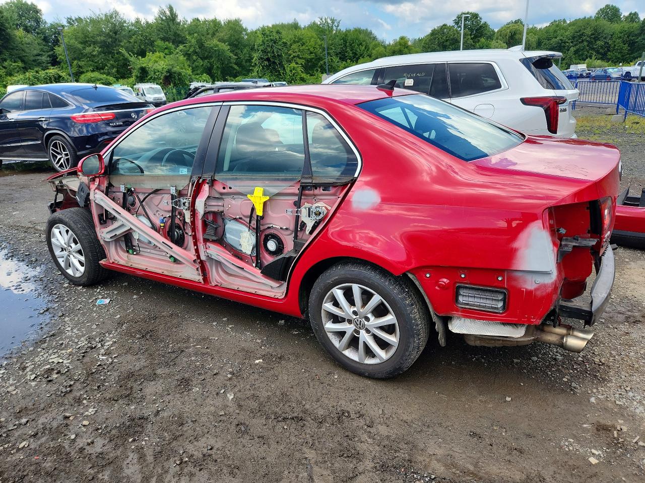 2010 Volkswagen Jetta Se Red vin: 3VWRZ7AJ8AM056843
