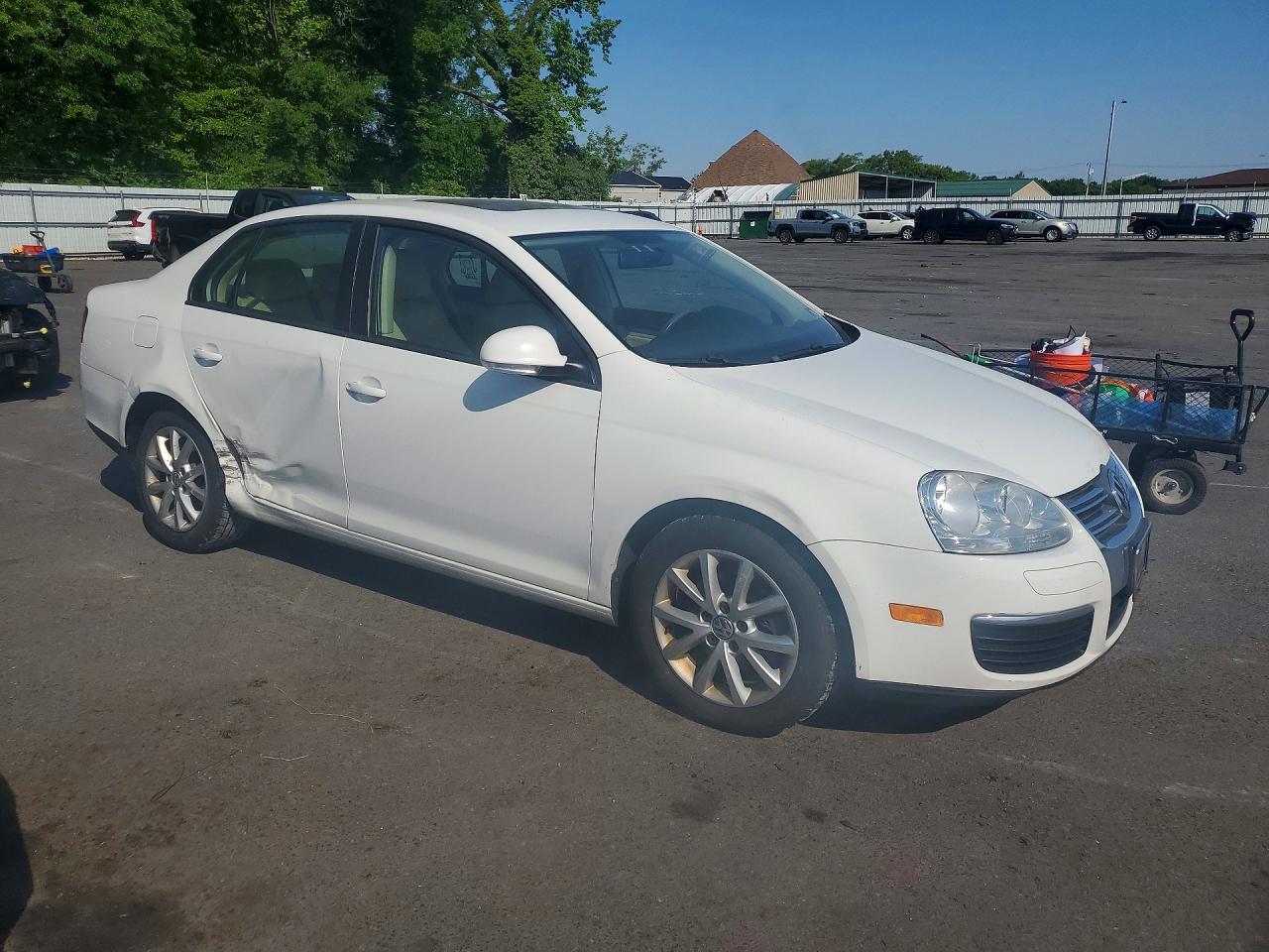 2010 Volkswagen Jetta Se White vin: 3VWRZ7AJ9AM119304