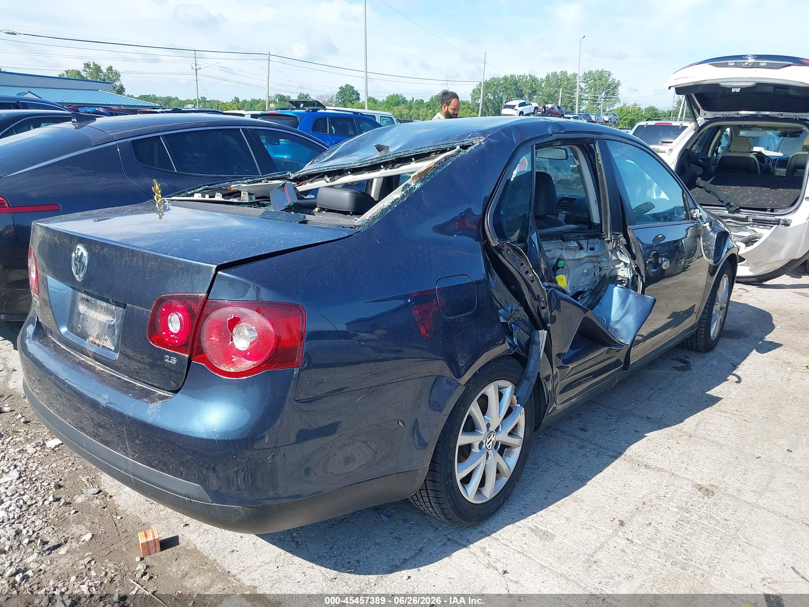 2010 Volkswagen Jetta Limited Edition Blue vin: 3VWRZ7AJ9AM121991