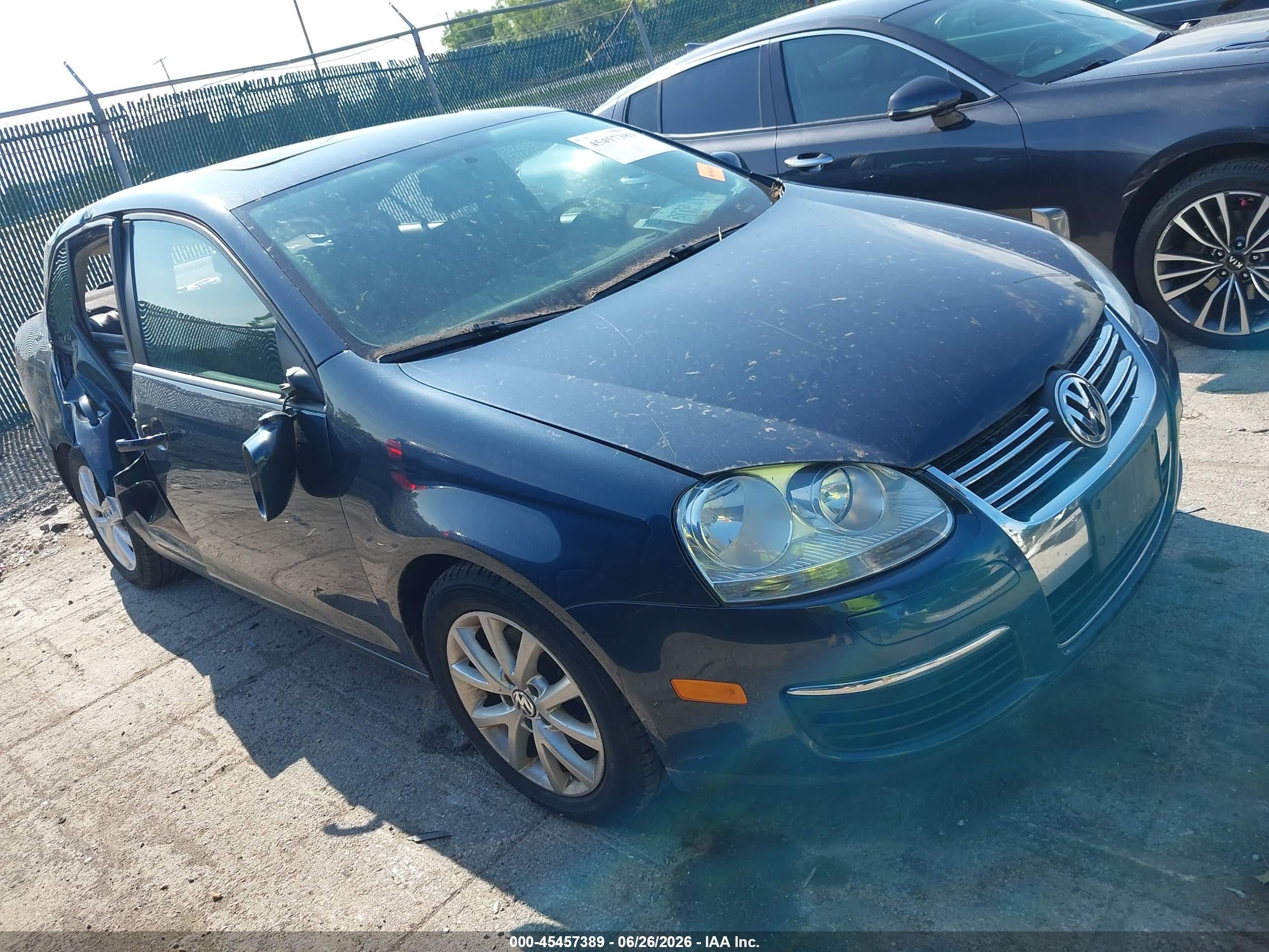 2010 Volkswagen Jetta Limited Edition Blue vin: 3VWRZ7AJ9AM121991