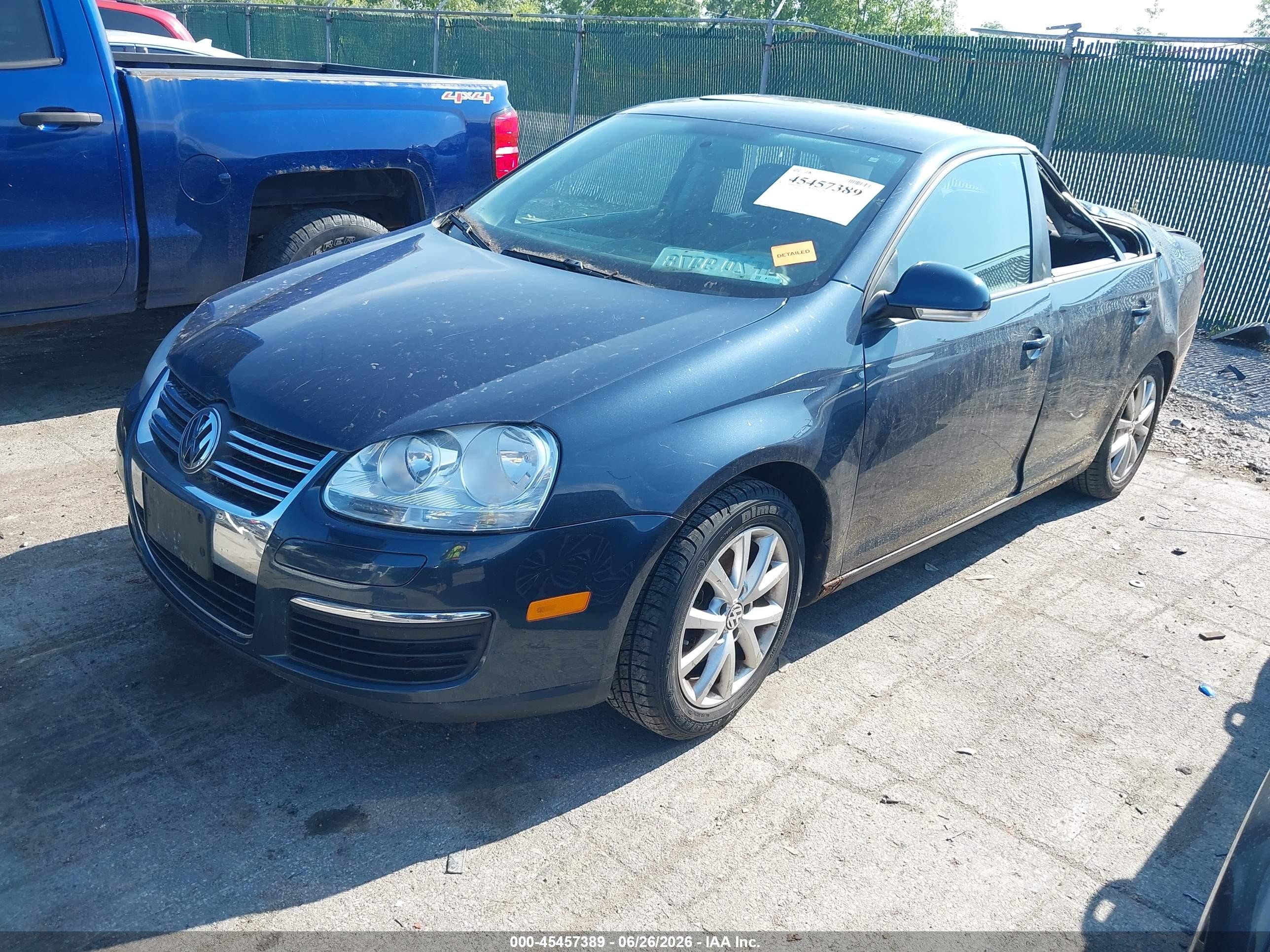 2010 Volkswagen Jetta Limited Edition Blue vin: 3VWRZ7AJ9AM121991