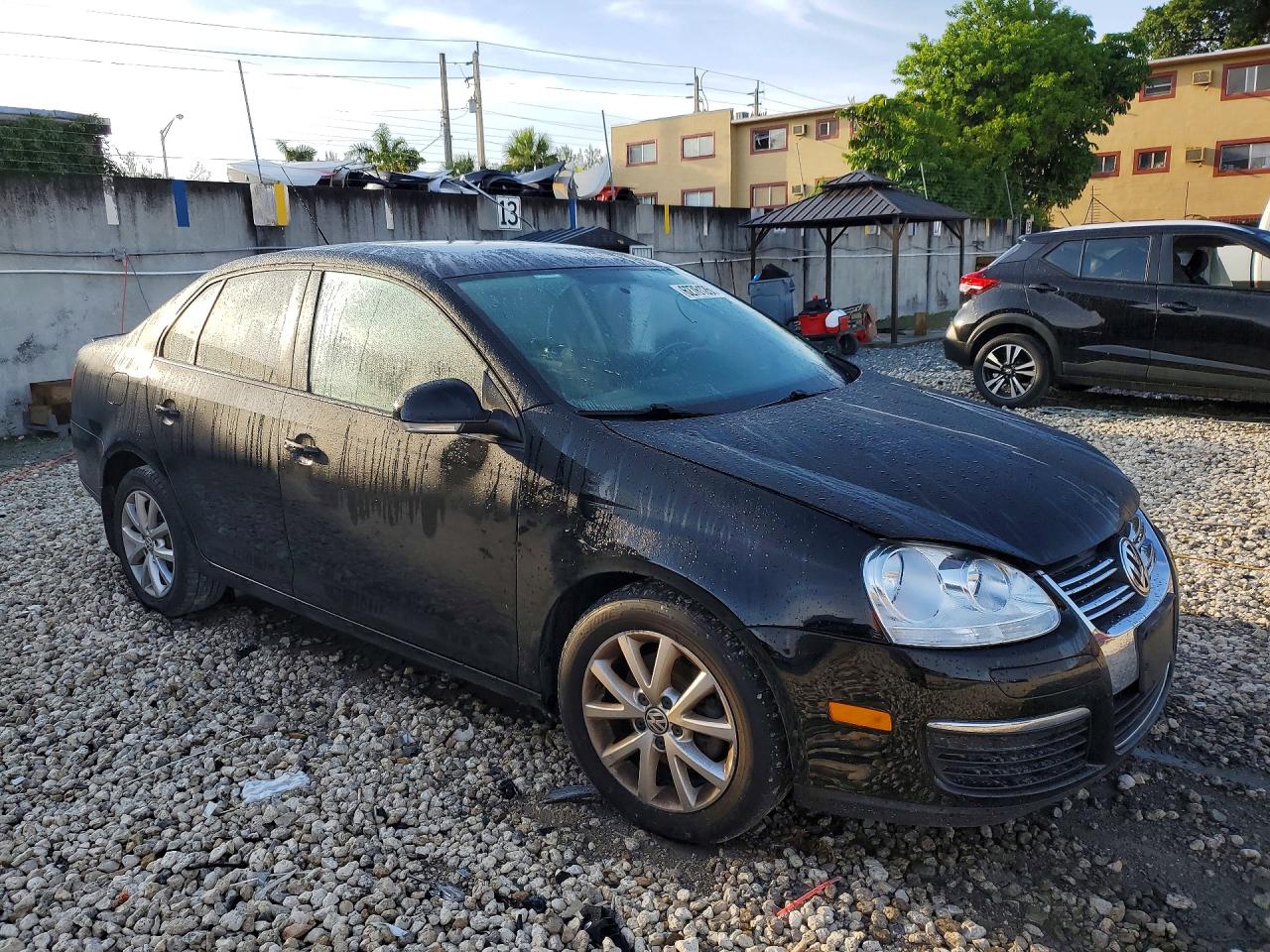 2010 Volkswagen Jetta Se Black vin: 3VWRZ7AJXAM163103