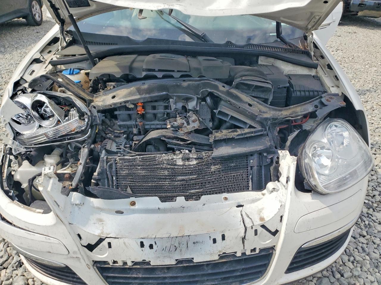 2010 Volkswagen Jetta Se White vin: 3VWRZ7AJXAM164753