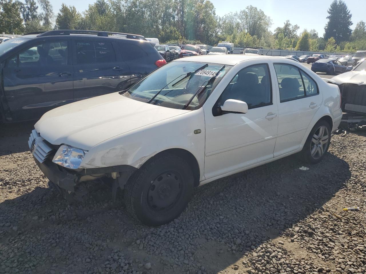 1999 Volkswagen Jetta Gls White vin: 3VWSA29M1XM115721
