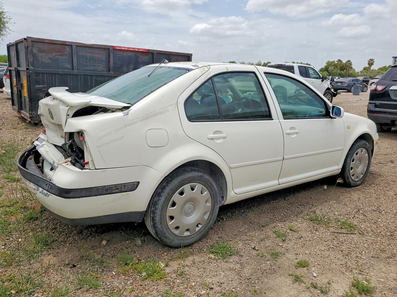 1999 Volkswagen Jetta Gls White vin: 3VWSA29M5XM018828