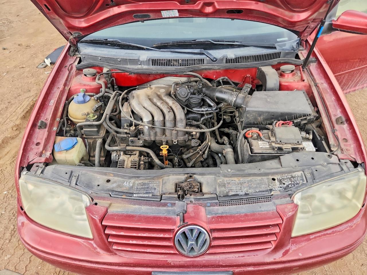 2000 Volkswagen Jetta Gls Красный vin: 3VWSA29M5YM012707