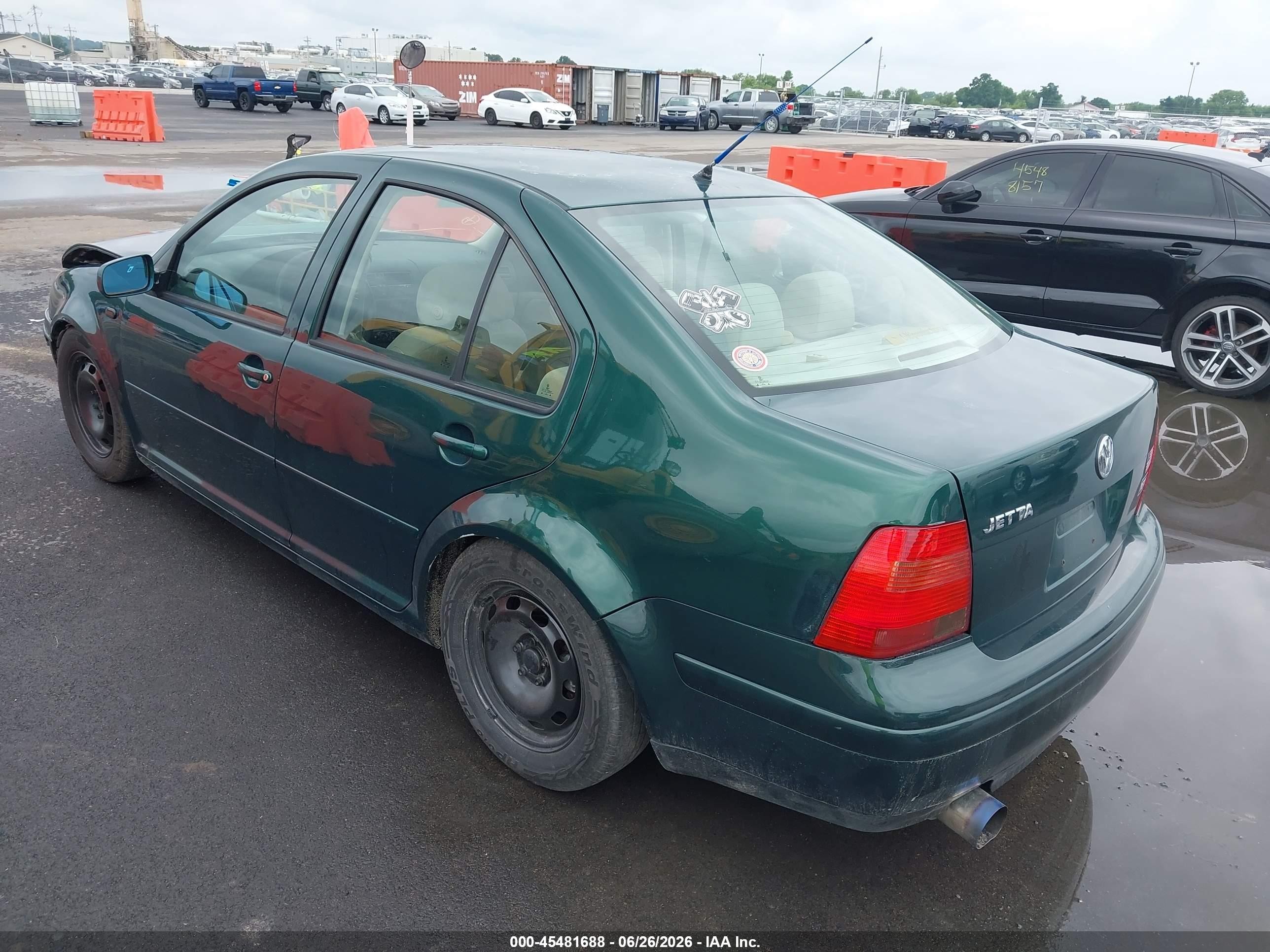 2000 Volkswagen Jetta Gls Зеленый vin: 3VWSA29M6YM088386