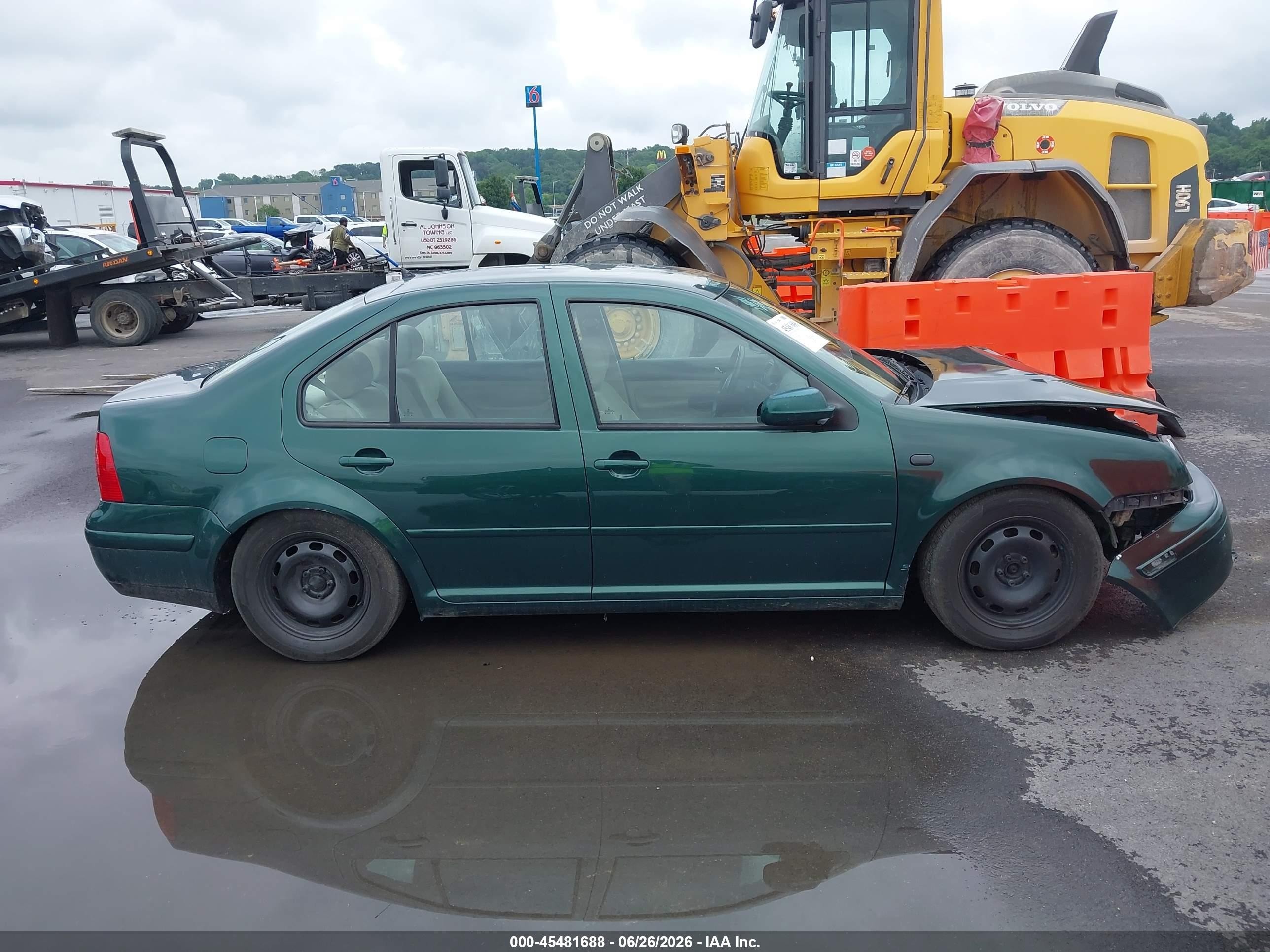 2000 Volkswagen Jetta Gls Зеленый vin: 3VWSA29M6YM088386