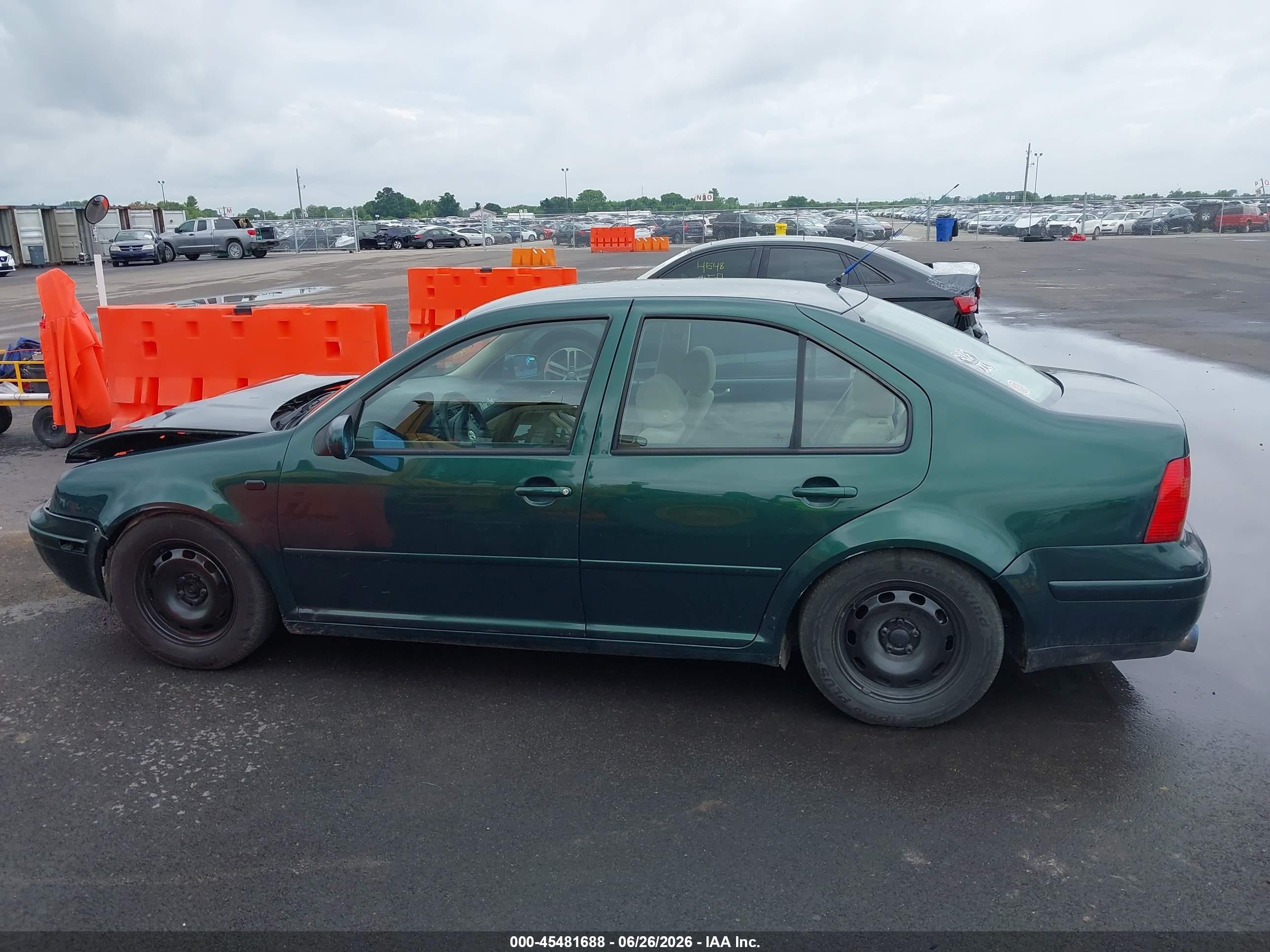 2000 Volkswagen Jetta Gls Зеленый vin: 3VWSA29M6YM088386