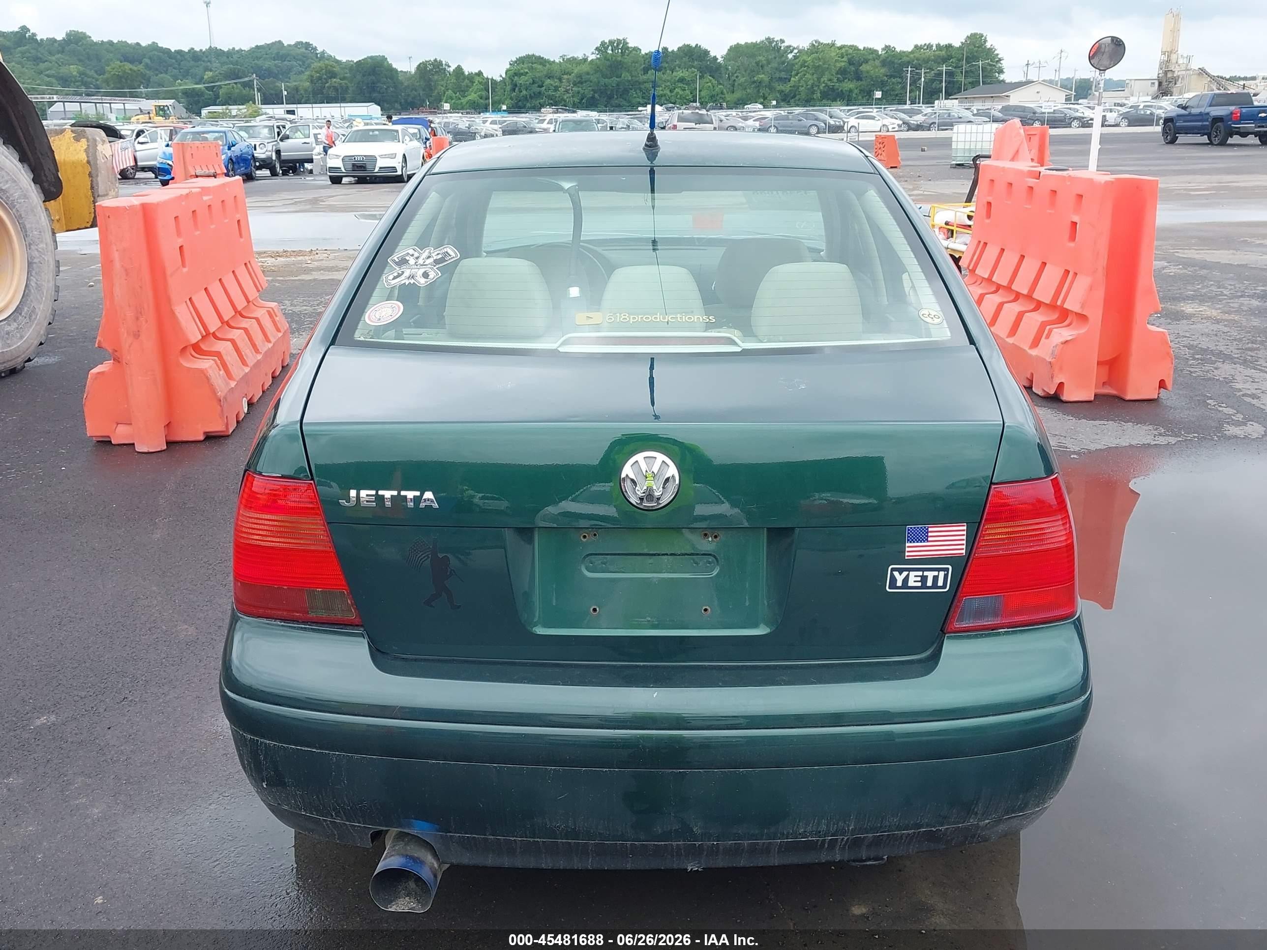 2000 Volkswagen Jetta Gls Зеленый vin: 3VWSA29M6YM088386