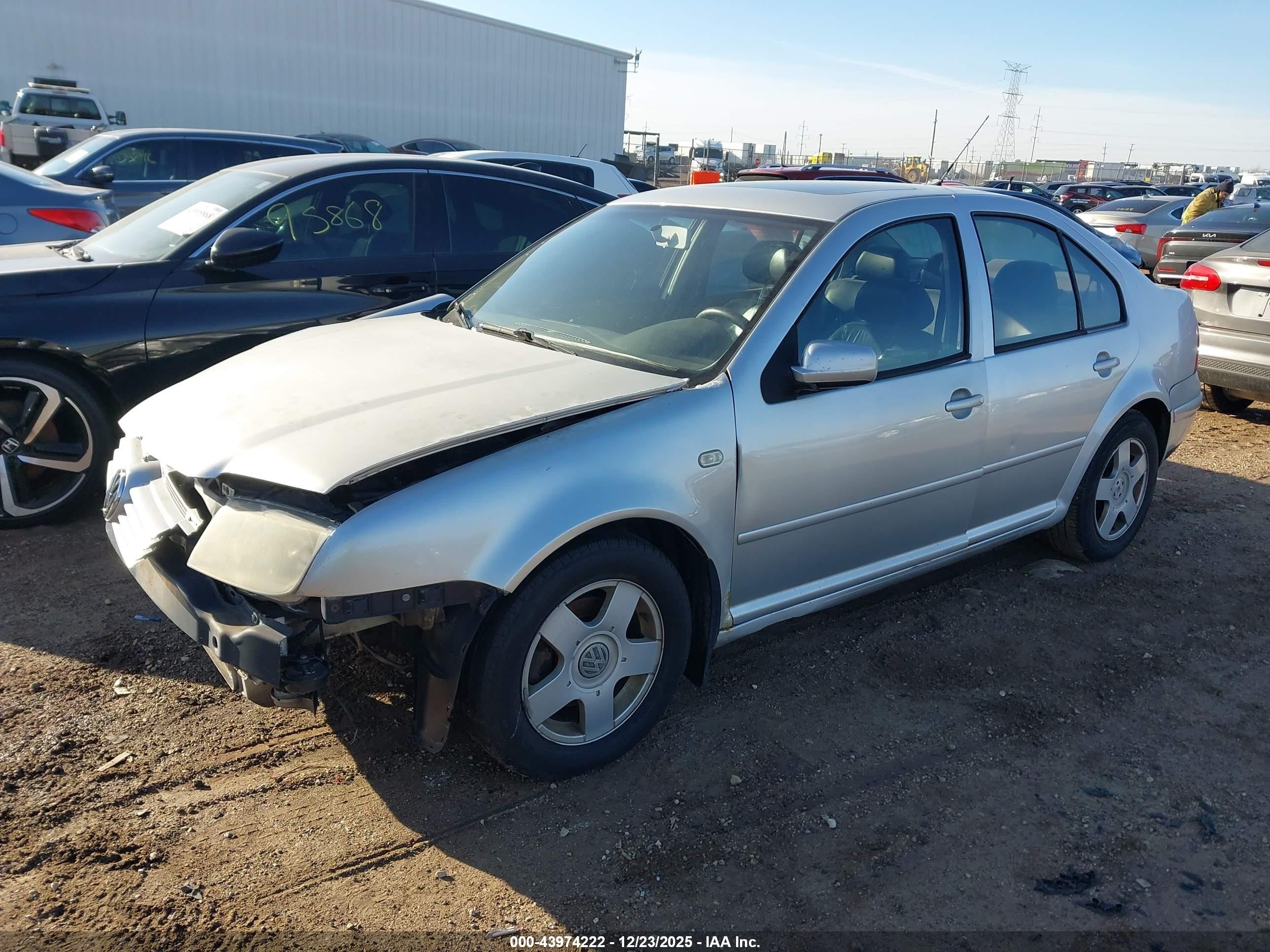 2000 Volkswagen Jetta Gls Silver vin: 3VWSA29M6YM135822