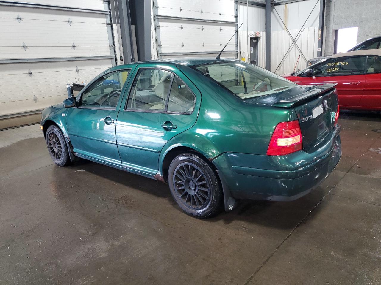 1999 Volkswagen Jetta Gls Green vin: 3VWSA29M8XM080174