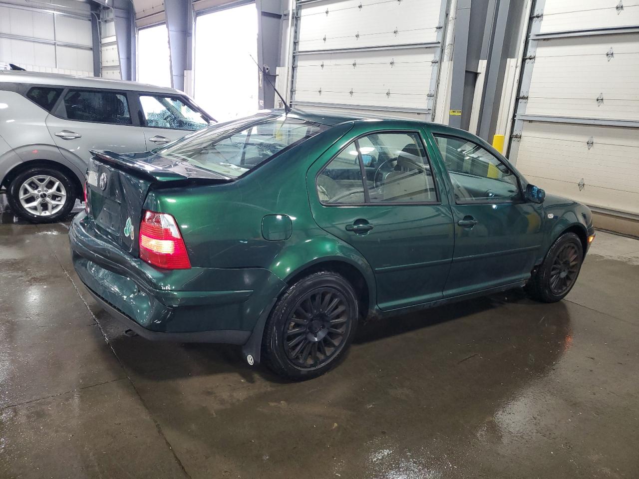 1999 Volkswagen Jetta Gls Green vin: 3VWSA29M8XM080174