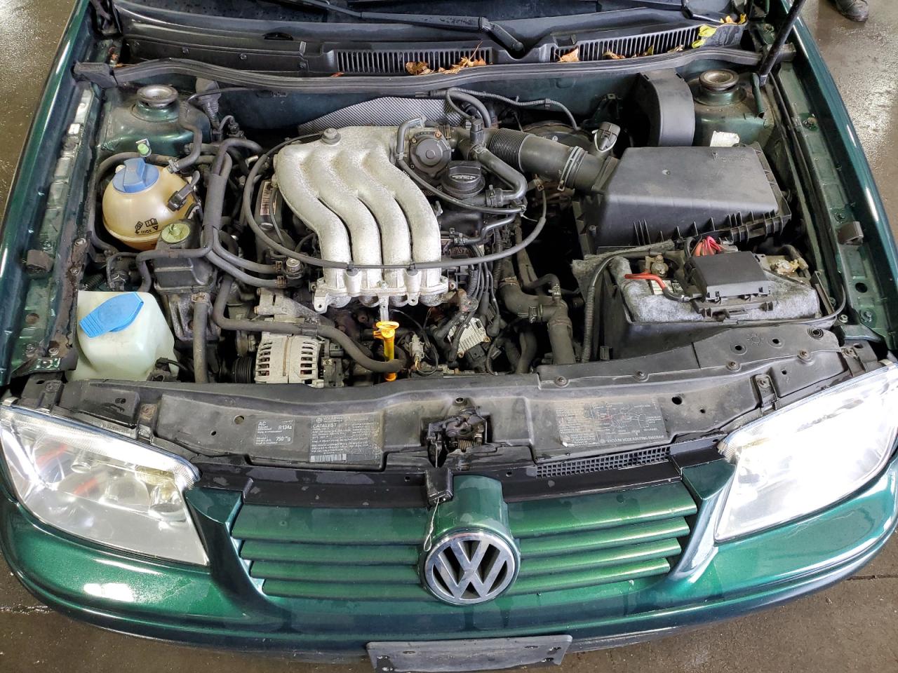 1999 Volkswagen Jetta Gls Green vin: 3VWSA29M8XM080174