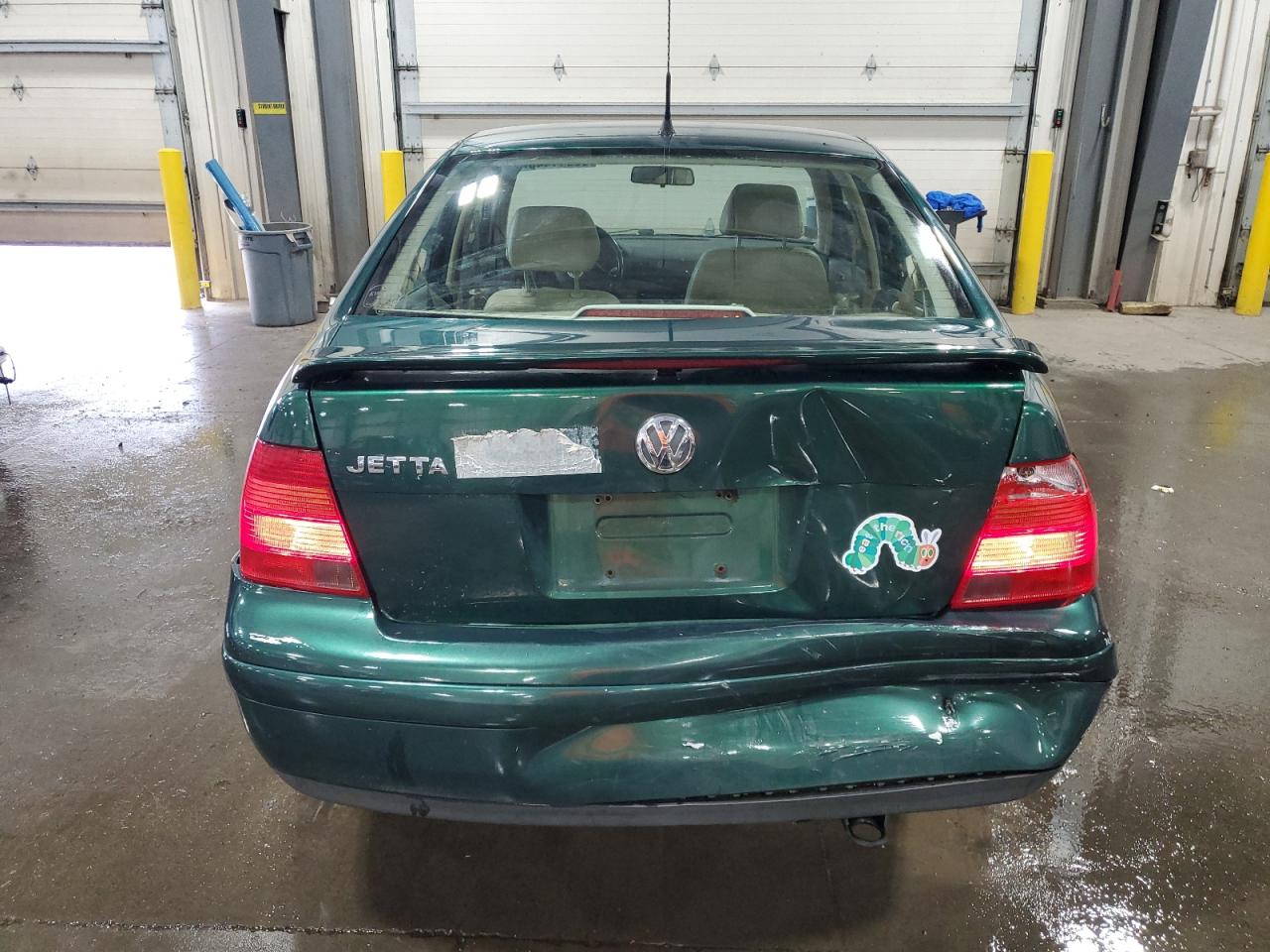 1999 Volkswagen Jetta Gls Green vin: 3VWSA29M8XM080174