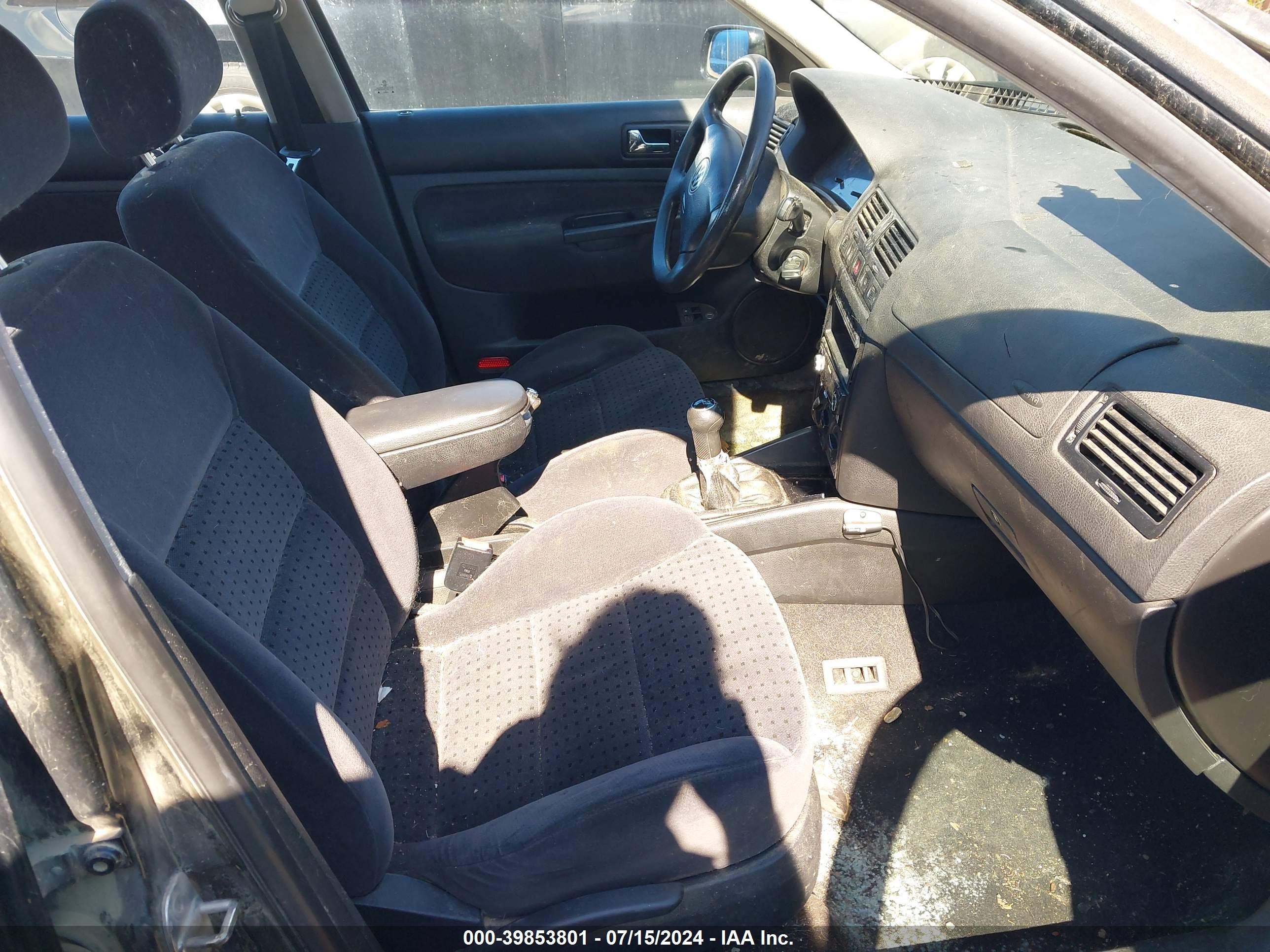 2000 Volkswagen Jetta Gls Black vin: 3VWSA29M8YM017514