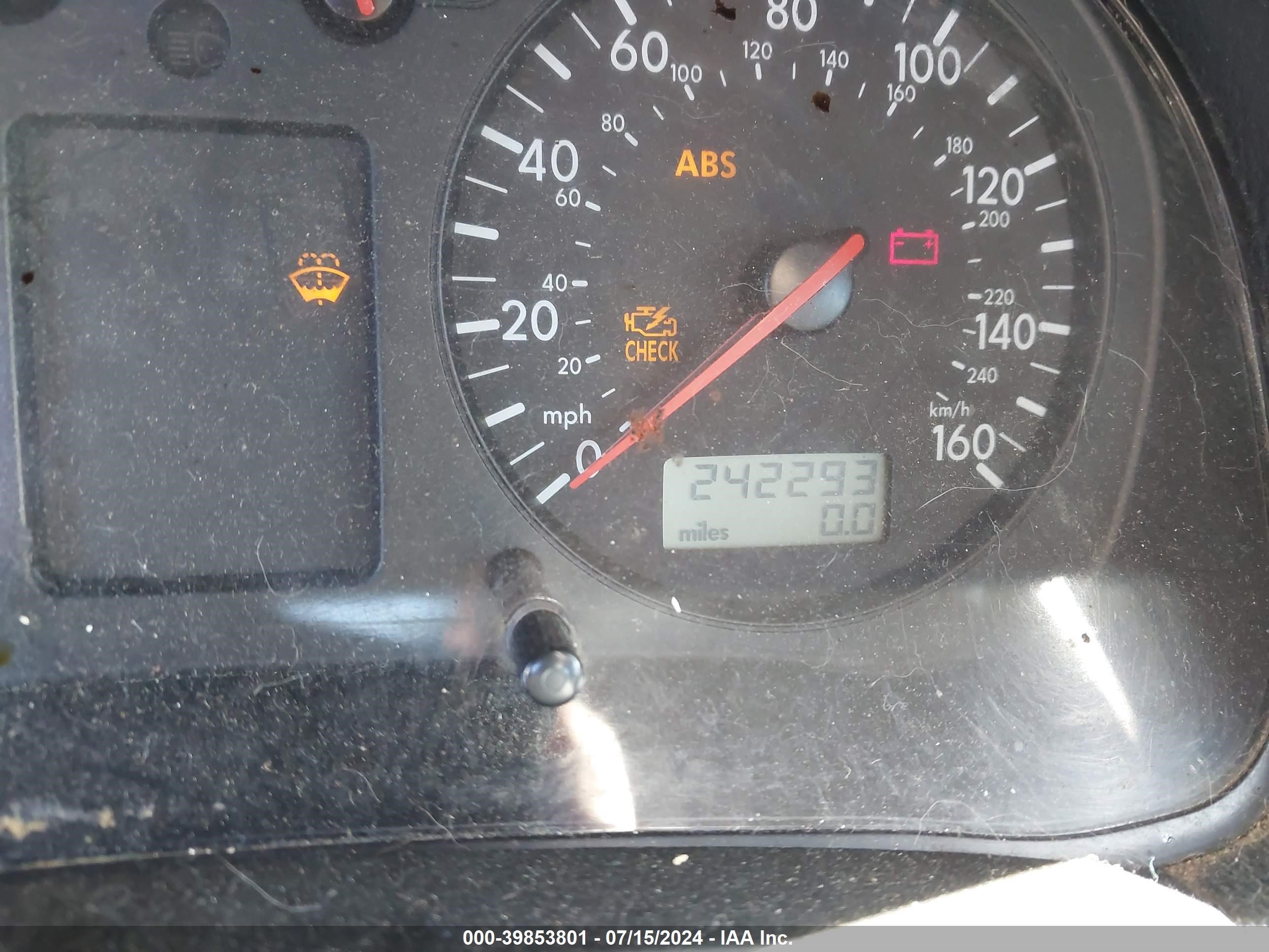 2000 Volkswagen Jetta Gls Black vin: 3VWSA29M8YM017514