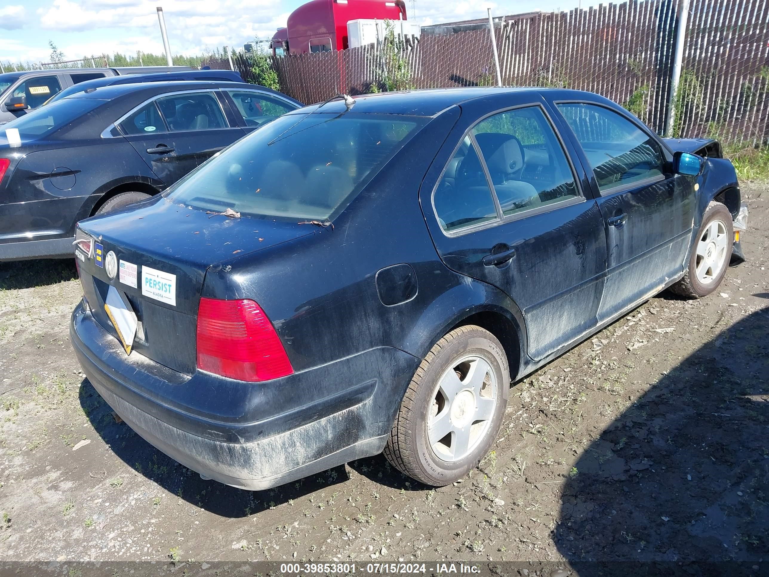 2000 Volkswagen Jetta Gls Black vin: 3VWSA29M8YM017514