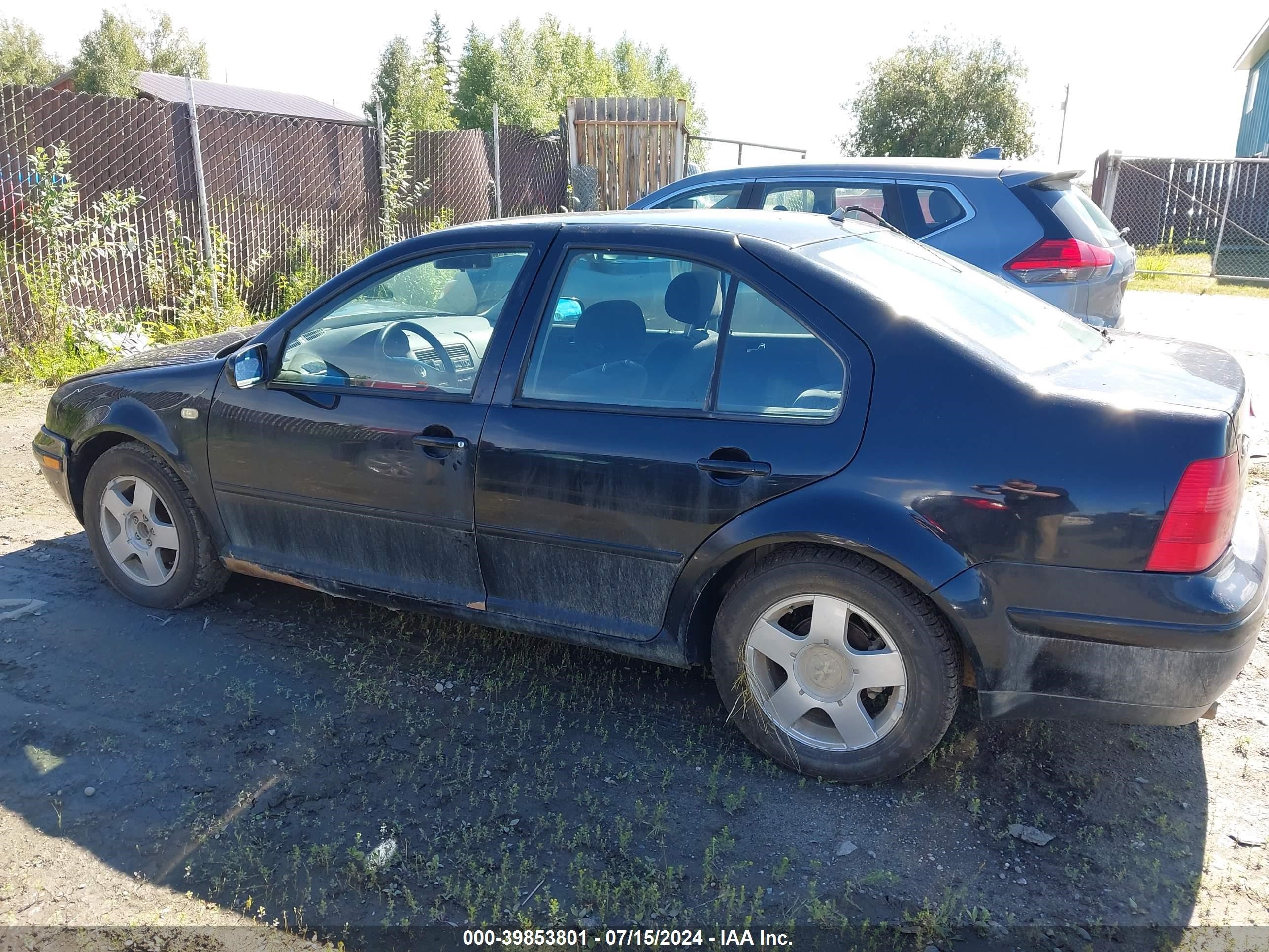 2000 Volkswagen Jetta Gls Black vin: 3VWSA29M8YM017514