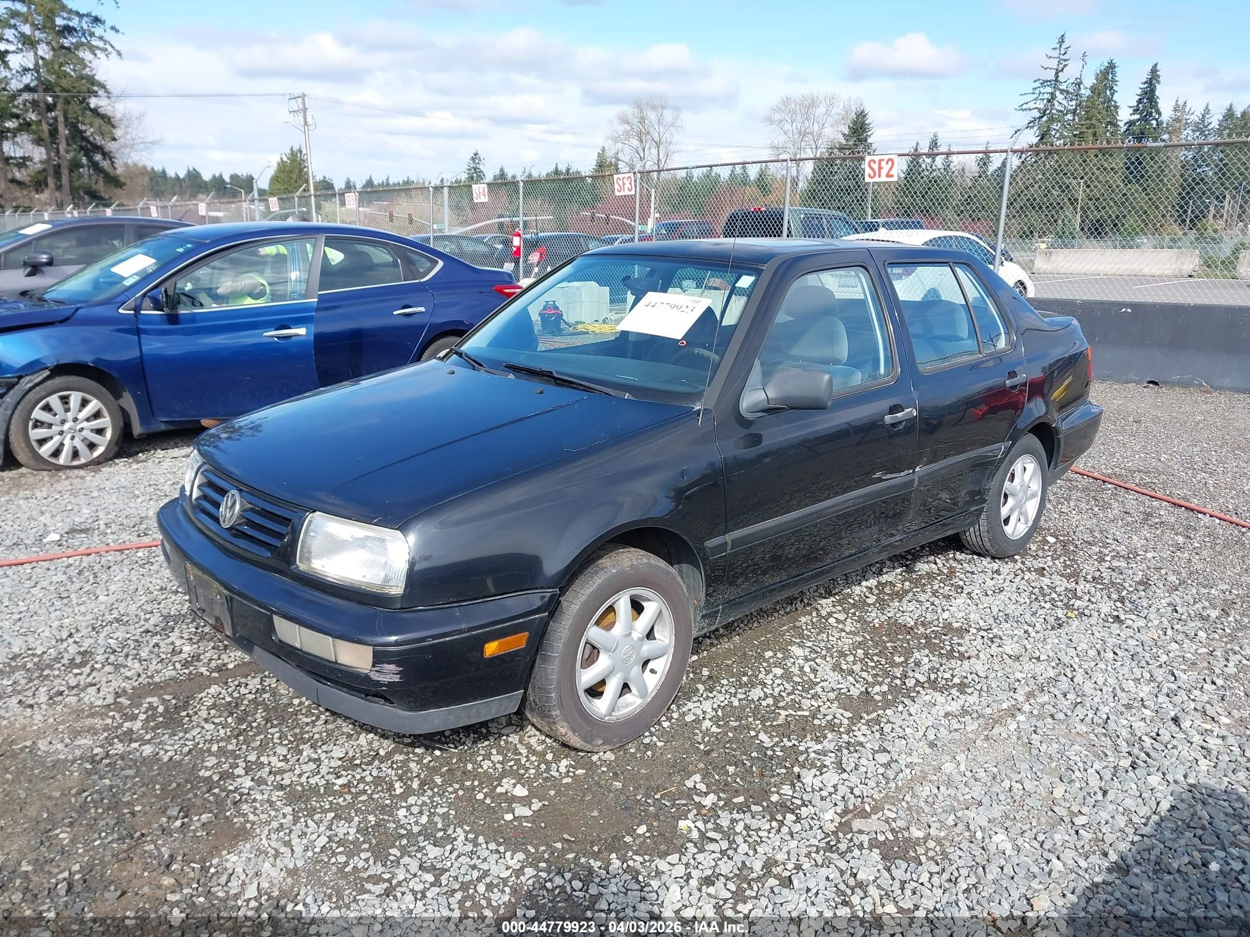 1997 Volkswagen Jetta Gls Black vin: 3VWSA81H0VM013566