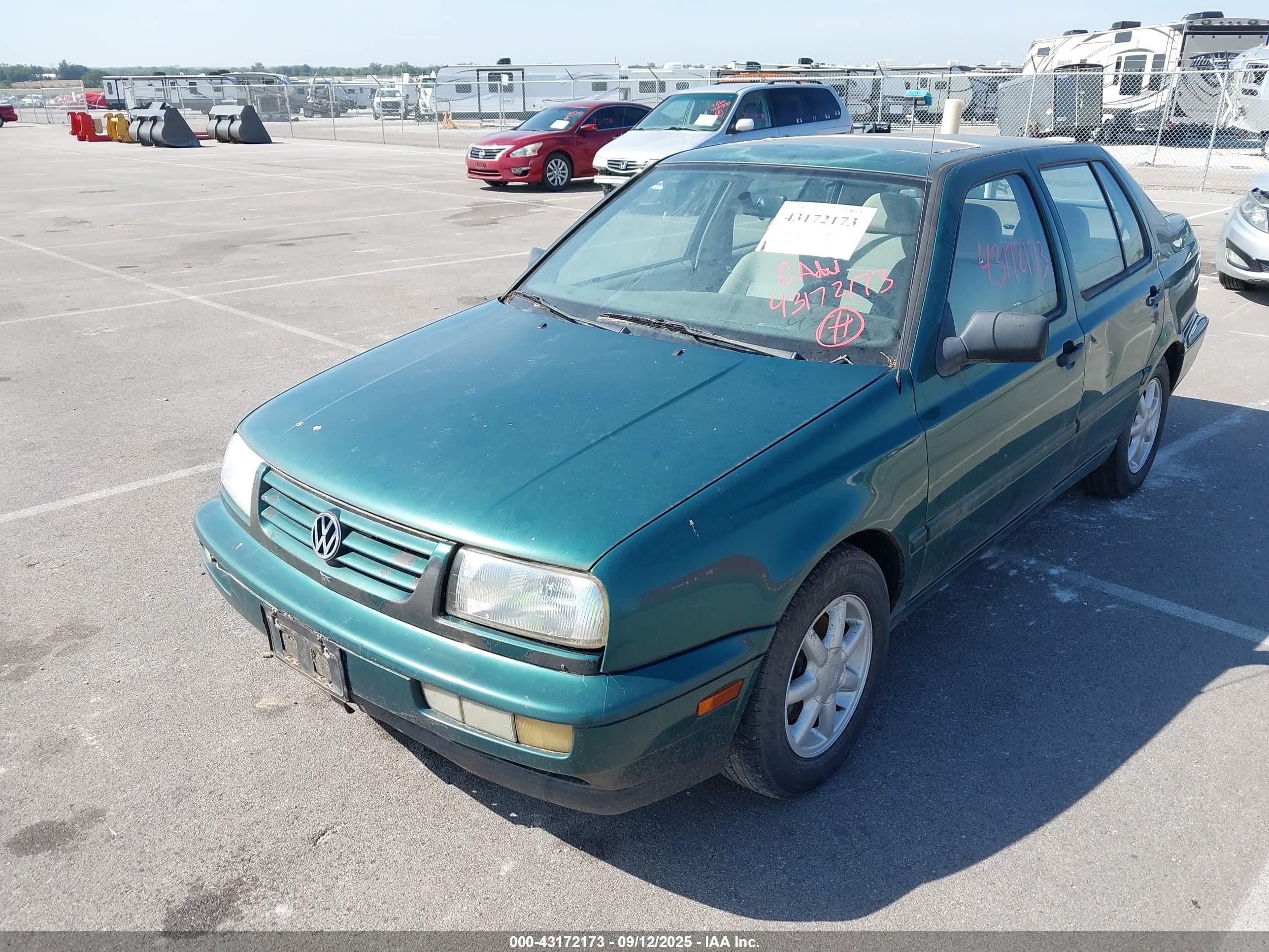 1997 Volkswagen Jetta Gls Green vin: 3VWSA81H0VM097761