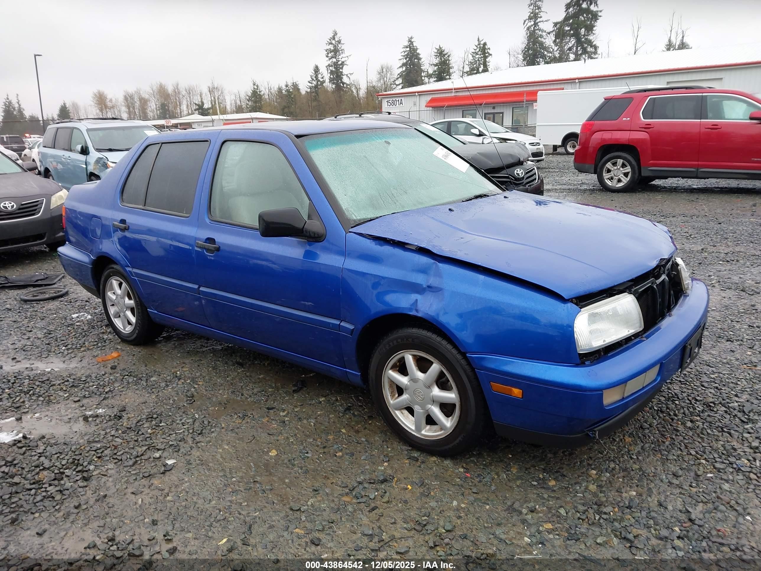 1998 Volkswagen Jetta Gls Синий vin: 3VWSA81H6WM153915