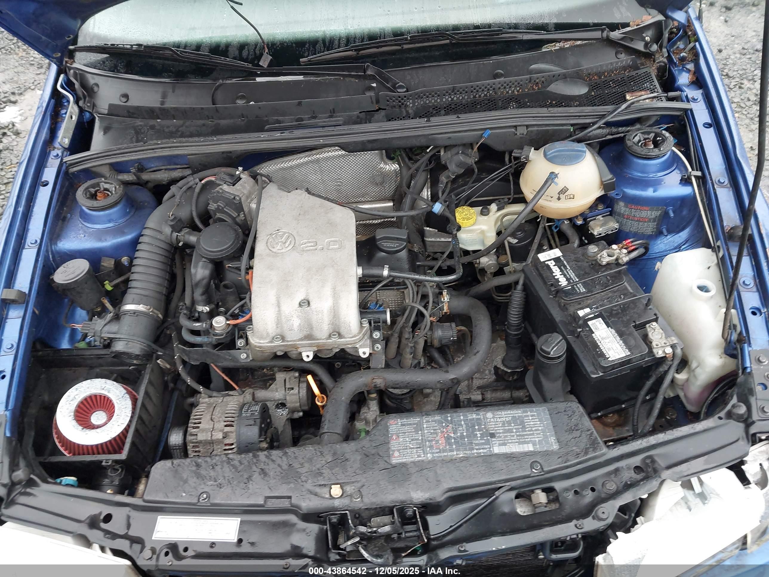 1998 Volkswagen Jetta Gls Синий vin: 3VWSA81H6WM153915