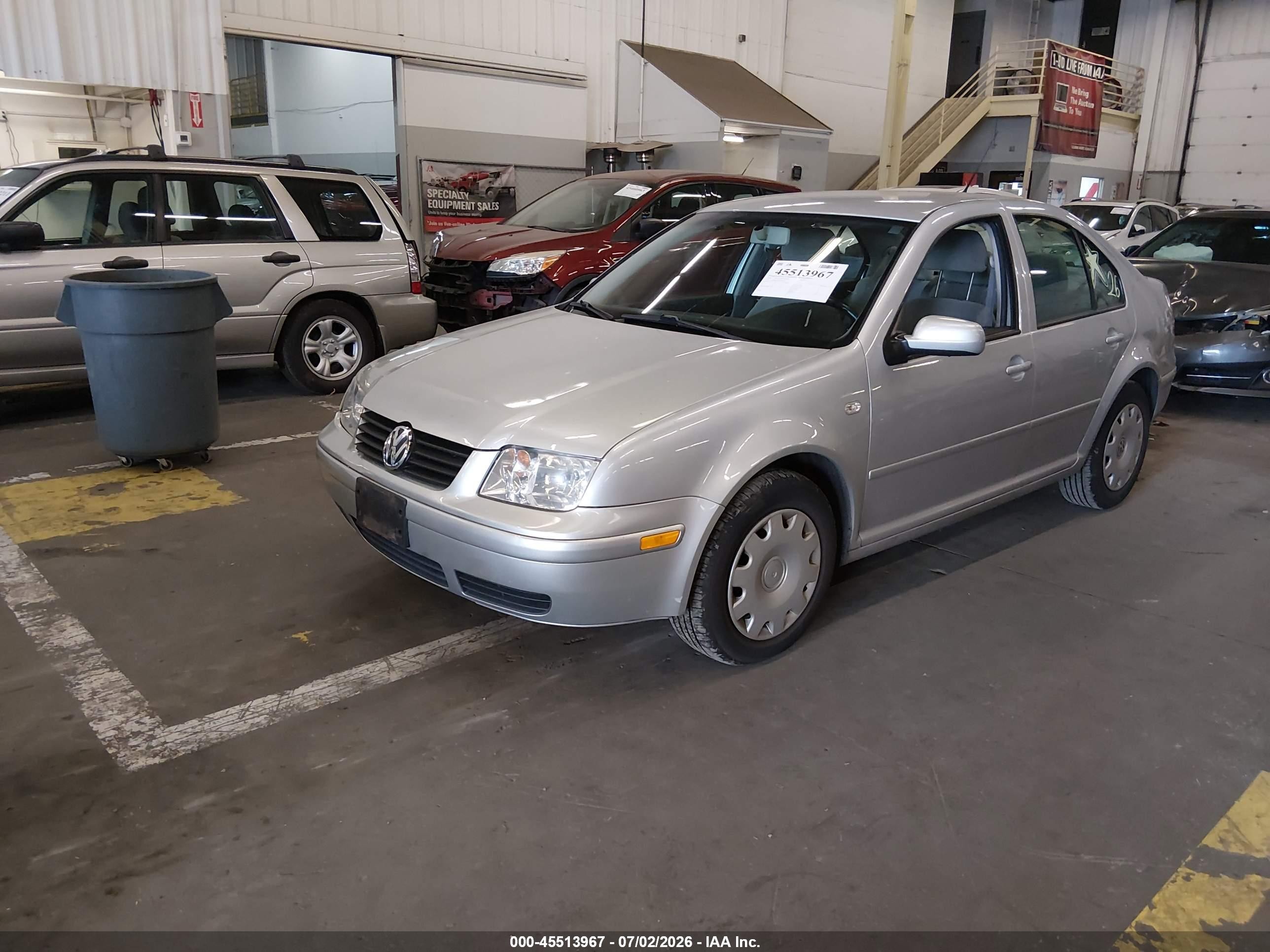 2002 Volkswagen Jetta Gls Silver vin: 3VWSB69M02M058876