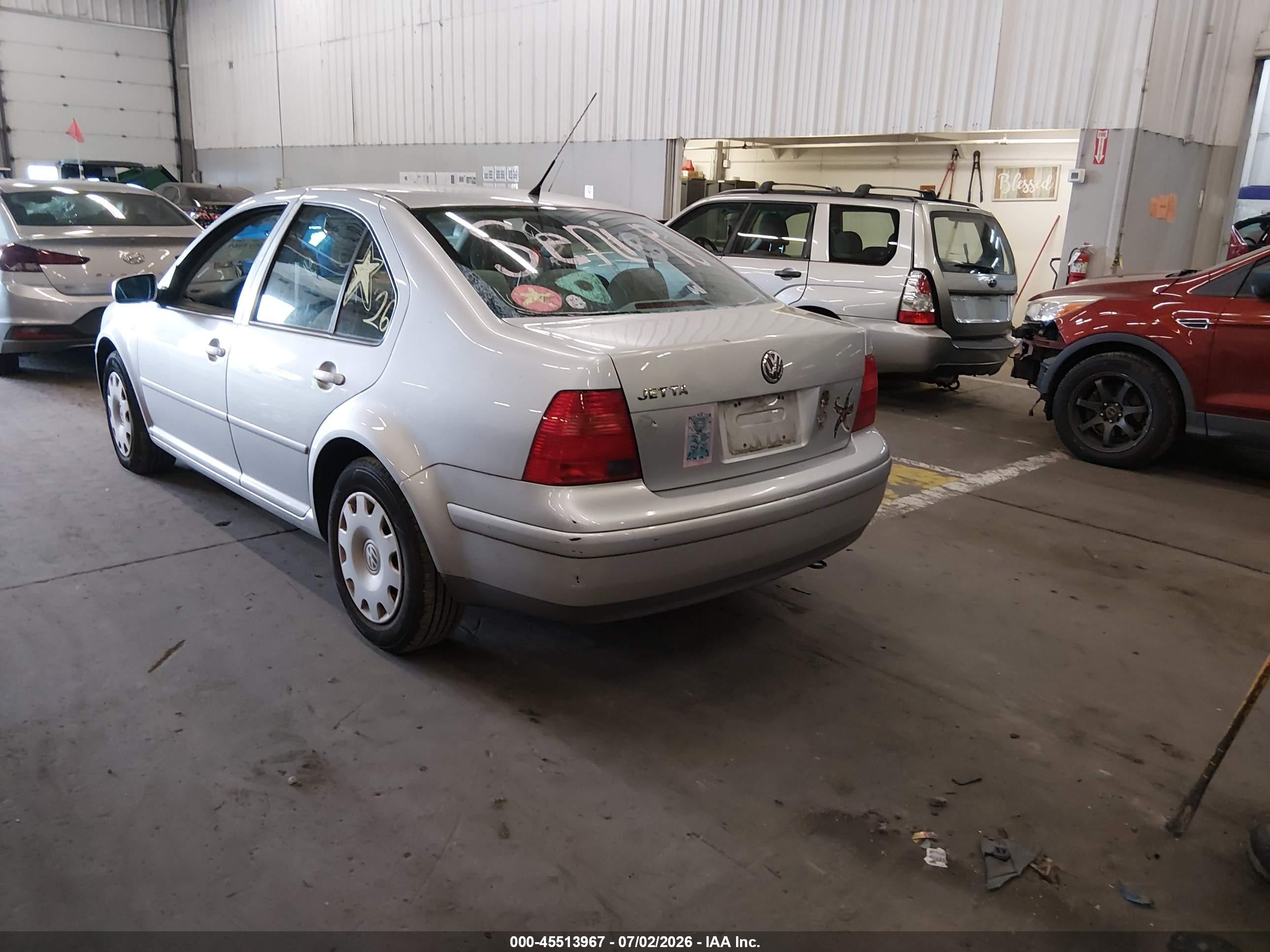 2002 Volkswagen Jetta Gls Silver vin: 3VWSB69M02M058876