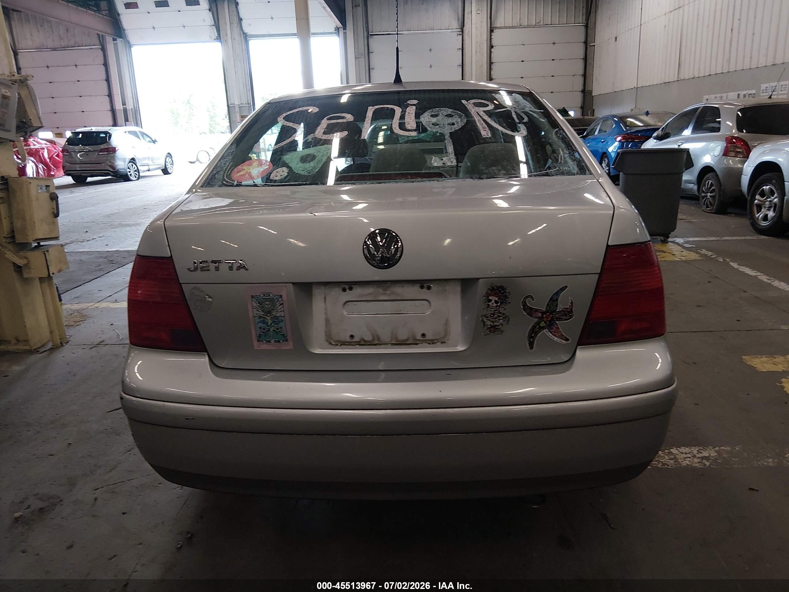 2002 Volkswagen Jetta Gls Silver vin: 3VWSB69M02M058876