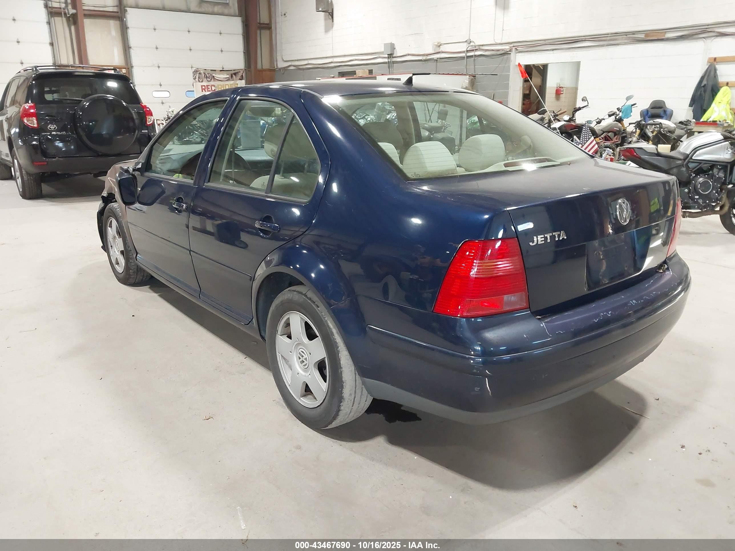 2002 Volkswagen Jetta Gls Blue vin: 3VWSB69M02M193744