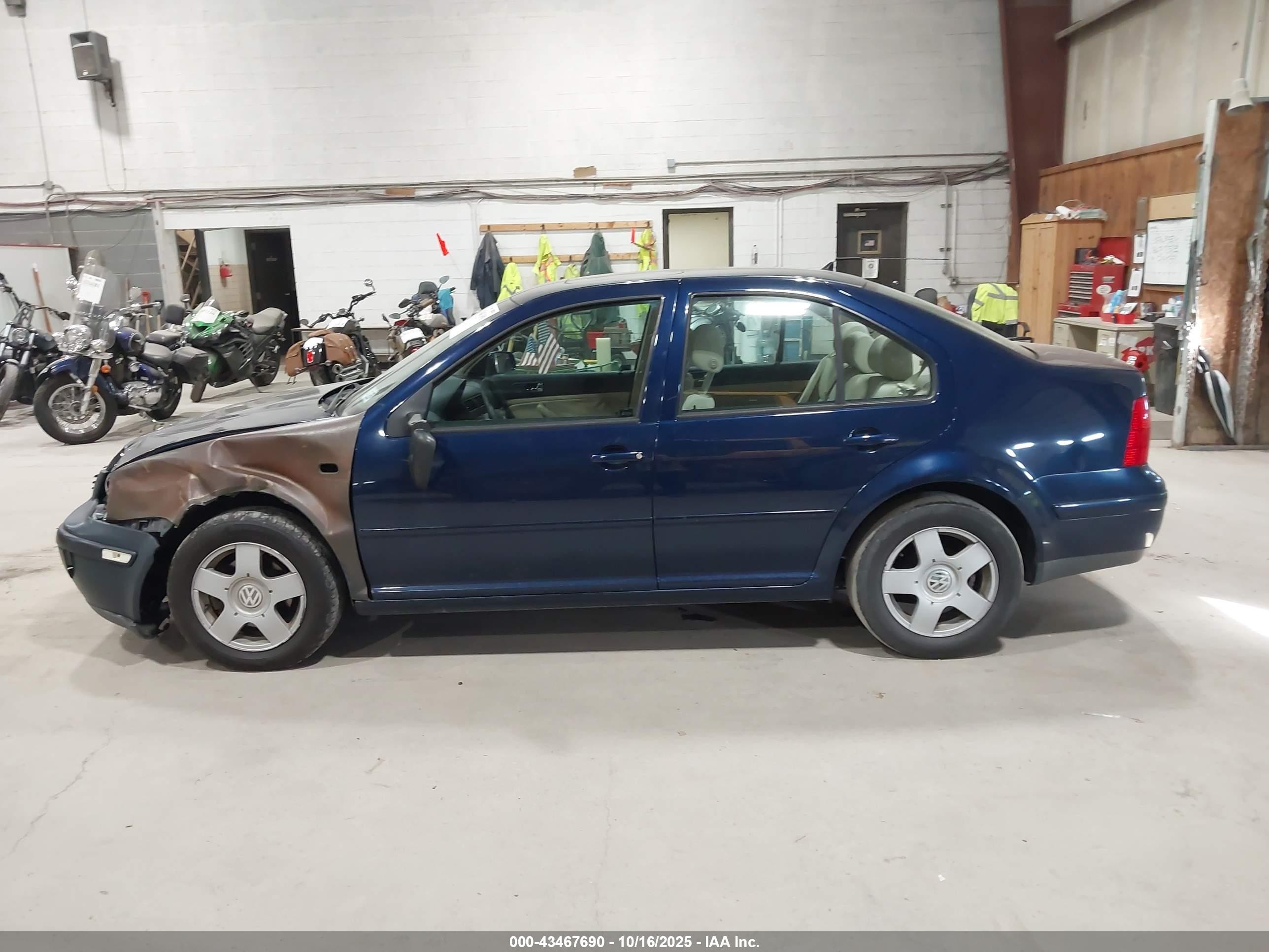 2002 Volkswagen Jetta Gls Blue vin: 3VWSB69M02M193744