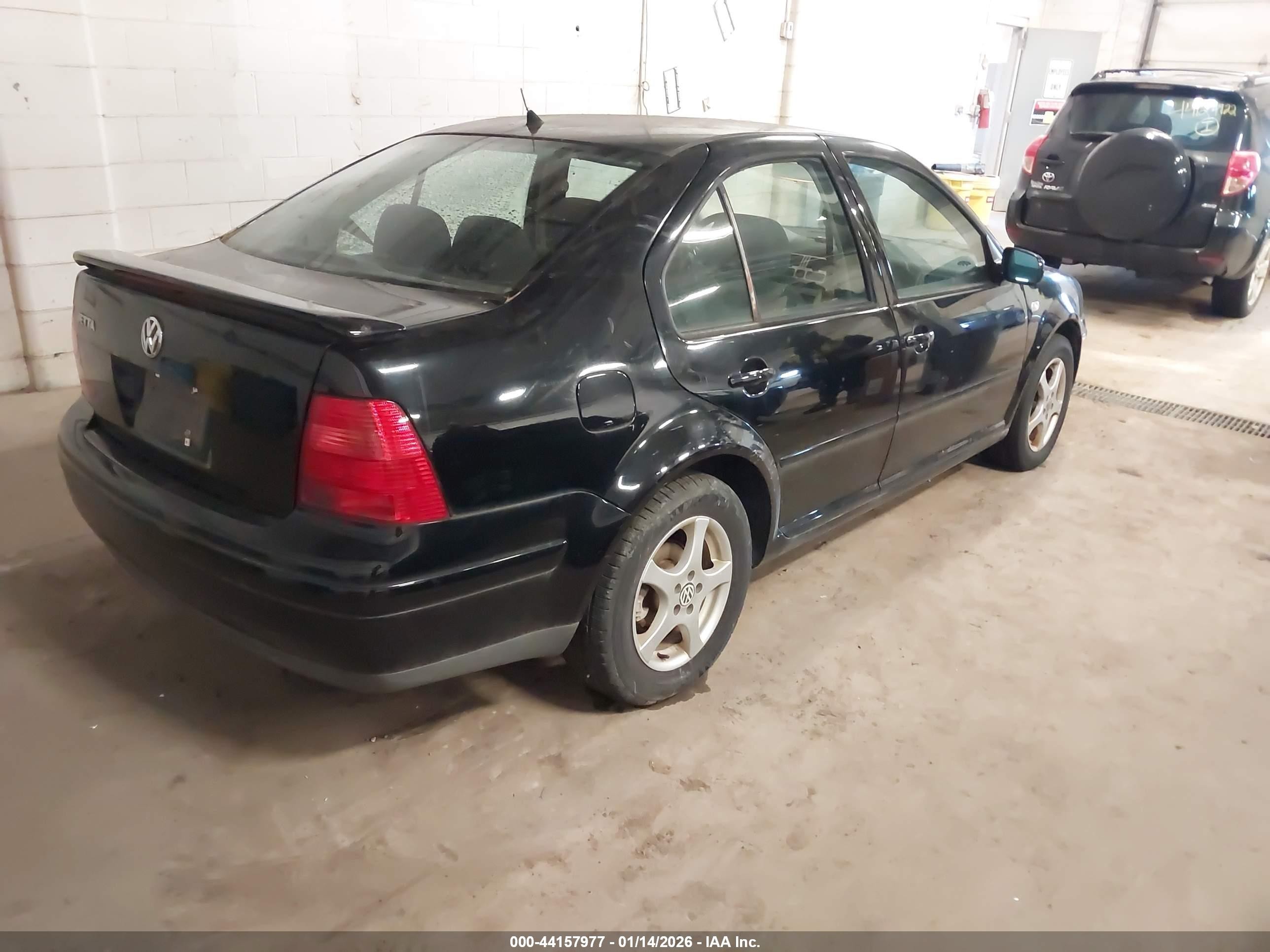 2001 Volkswagen Jetta Gls Black vin: 3VWSB69M11M209562