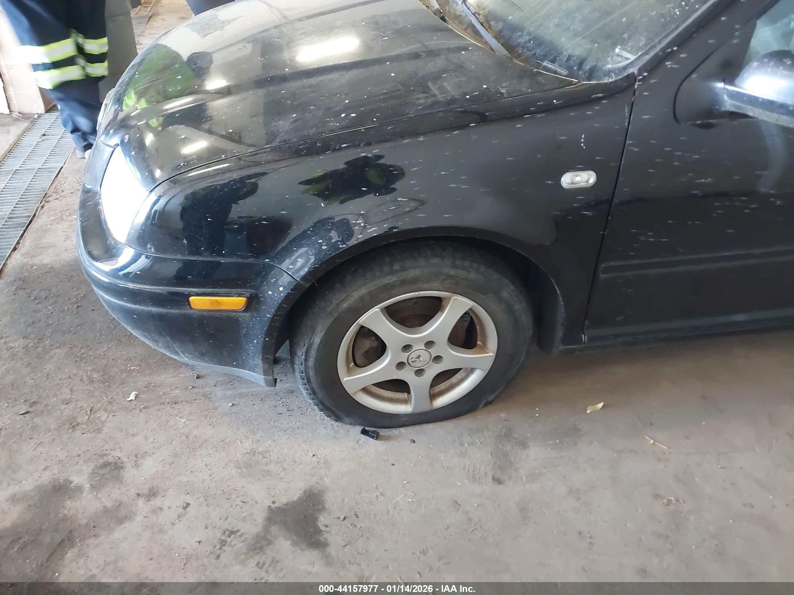2001 Volkswagen Jetta Gls Black vin: 3VWSB69M11M209562