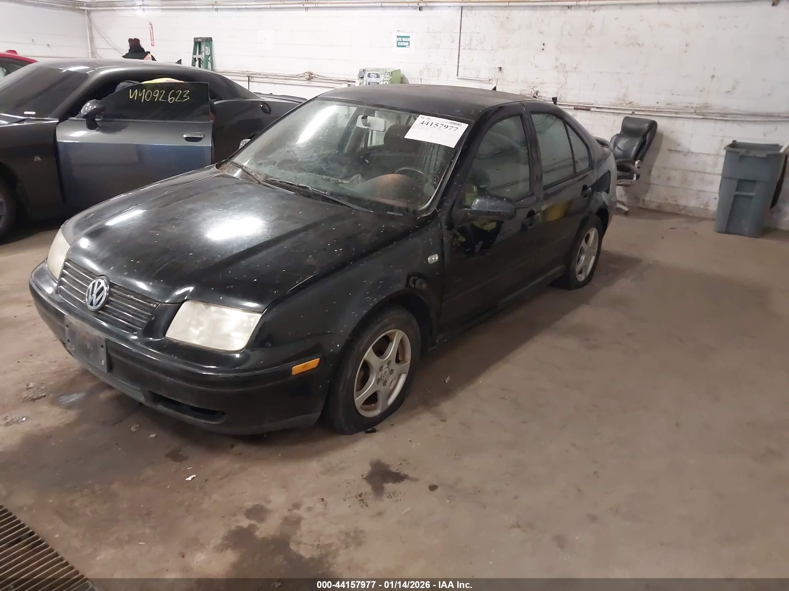 2001 Volkswagen Jetta Gls Black vin: 3VWSB69M11M209562