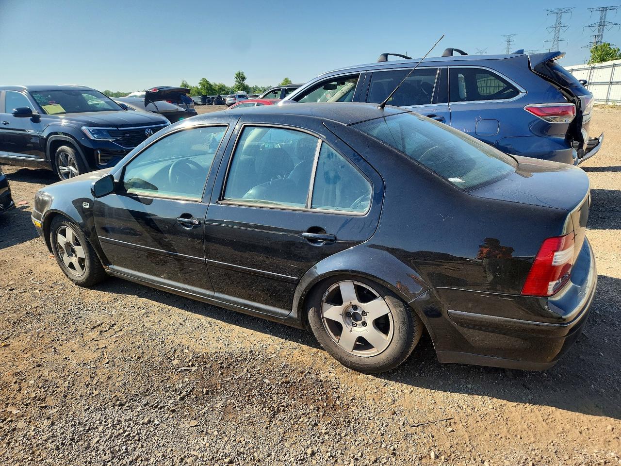 2002 Volkswagen Jetta Gls Black vin: 3VWSB69M22M121122