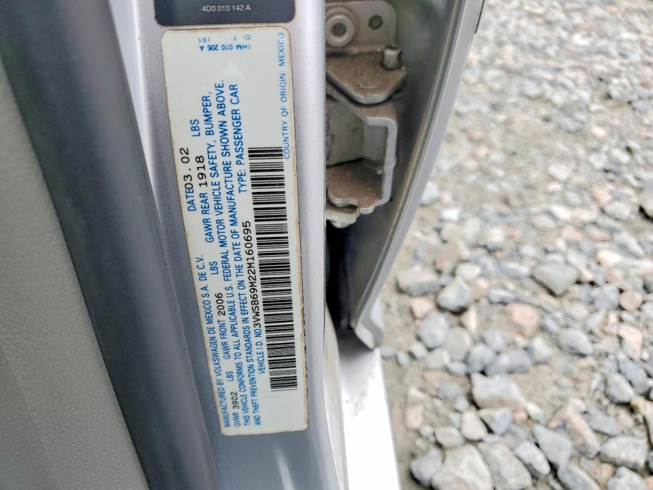 2002 Volkswagen Jetta Gls Серебряный vin: 3VWSB69M22M160695