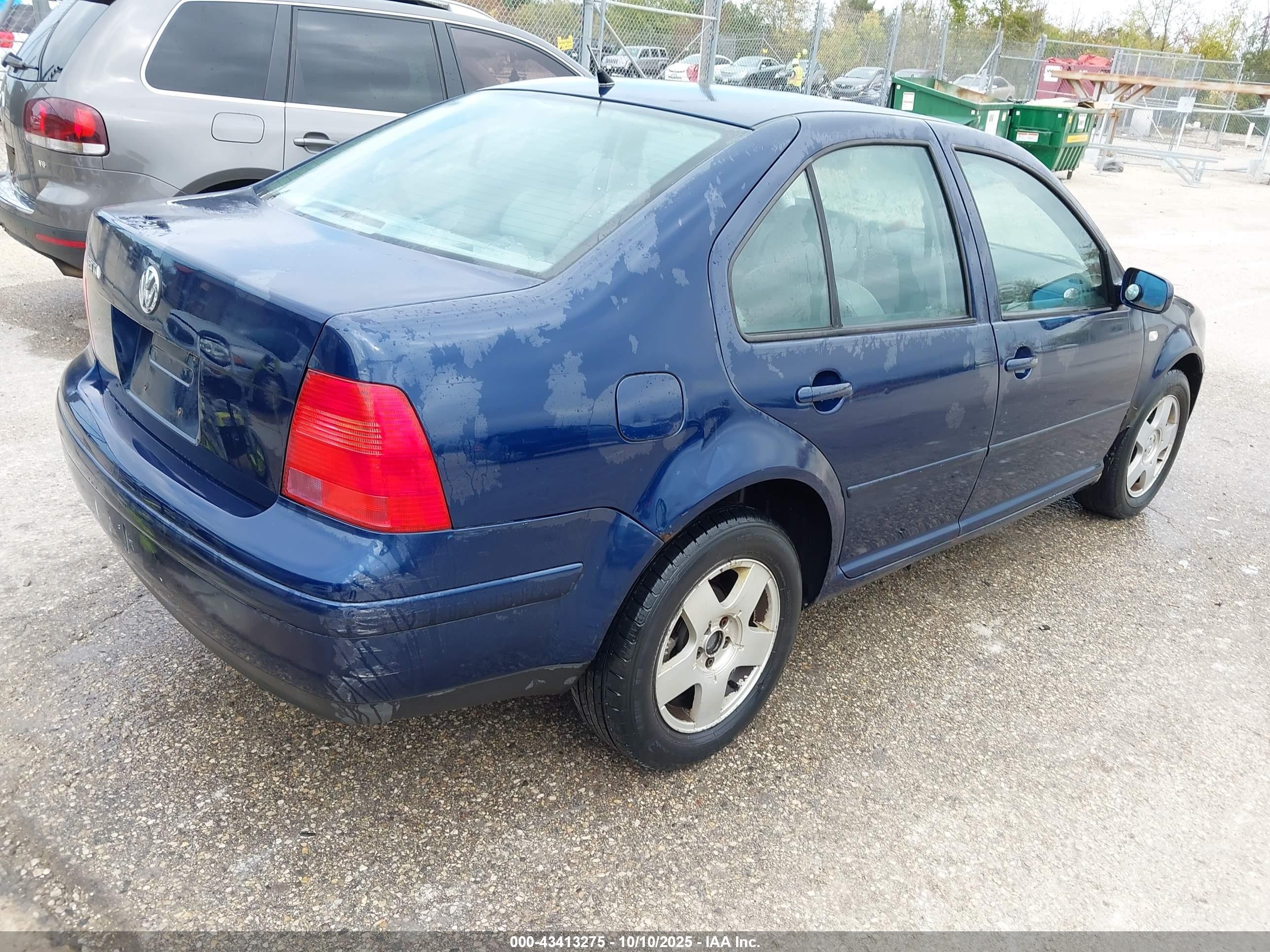 2002 Volkswagen Jetta Gls Dark Blue vin: 3VWSB69M72M089543