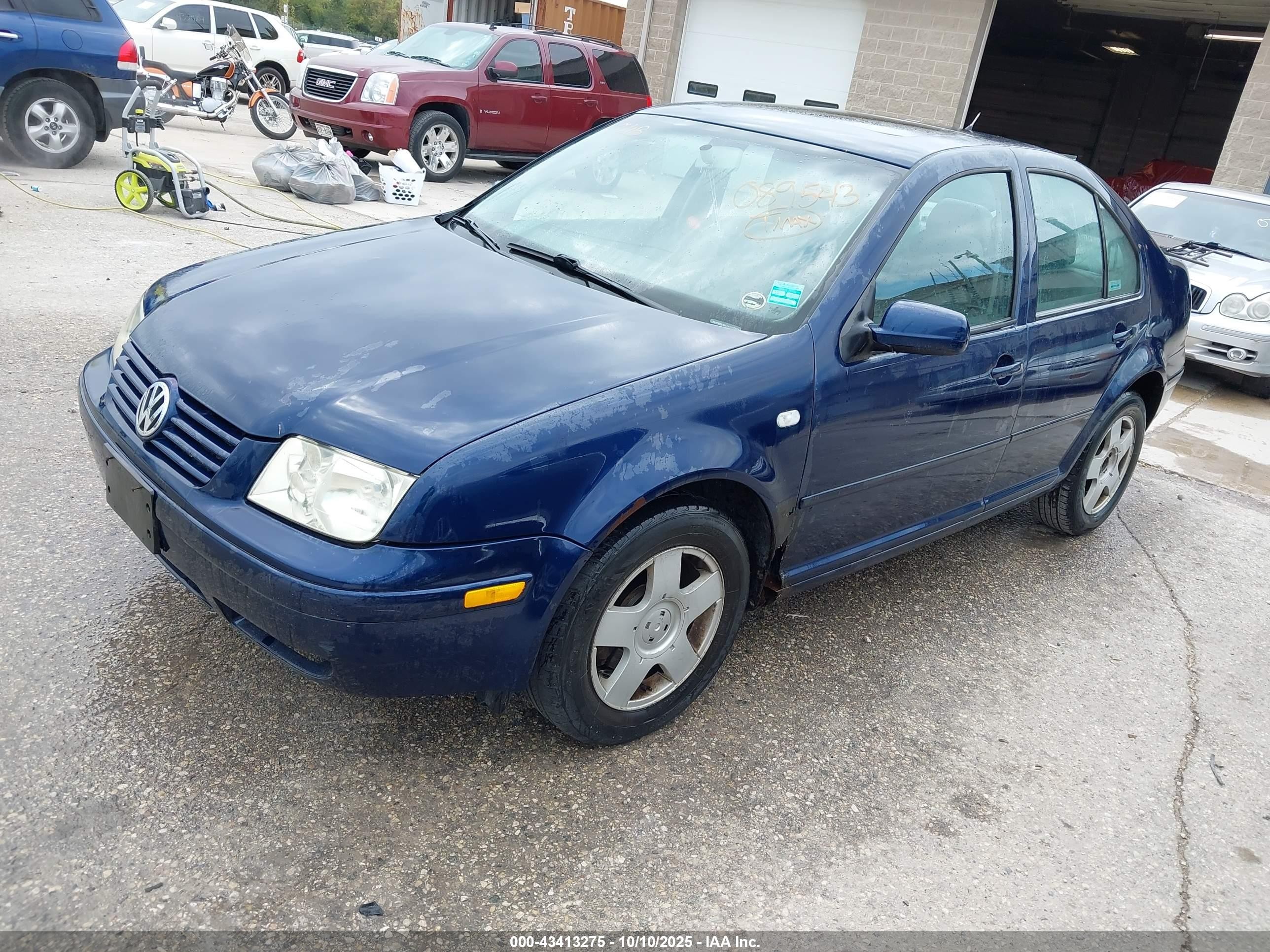 2002 Volkswagen Jetta Gls Dark Blue vin: 3VWSB69M72M089543