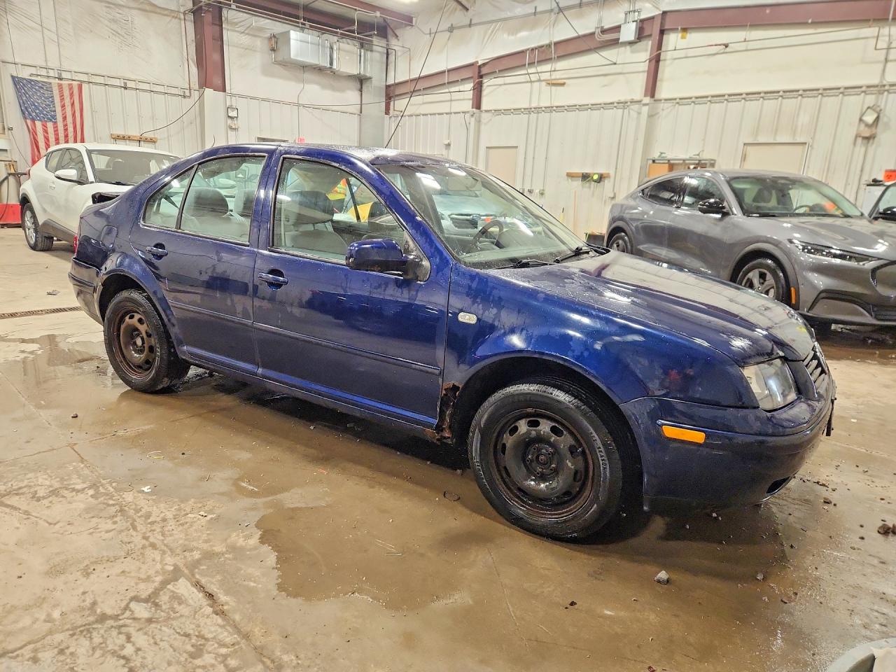 2002 Volkswagen Jetta Gls Blue vin: 3VWSB69M82M115633