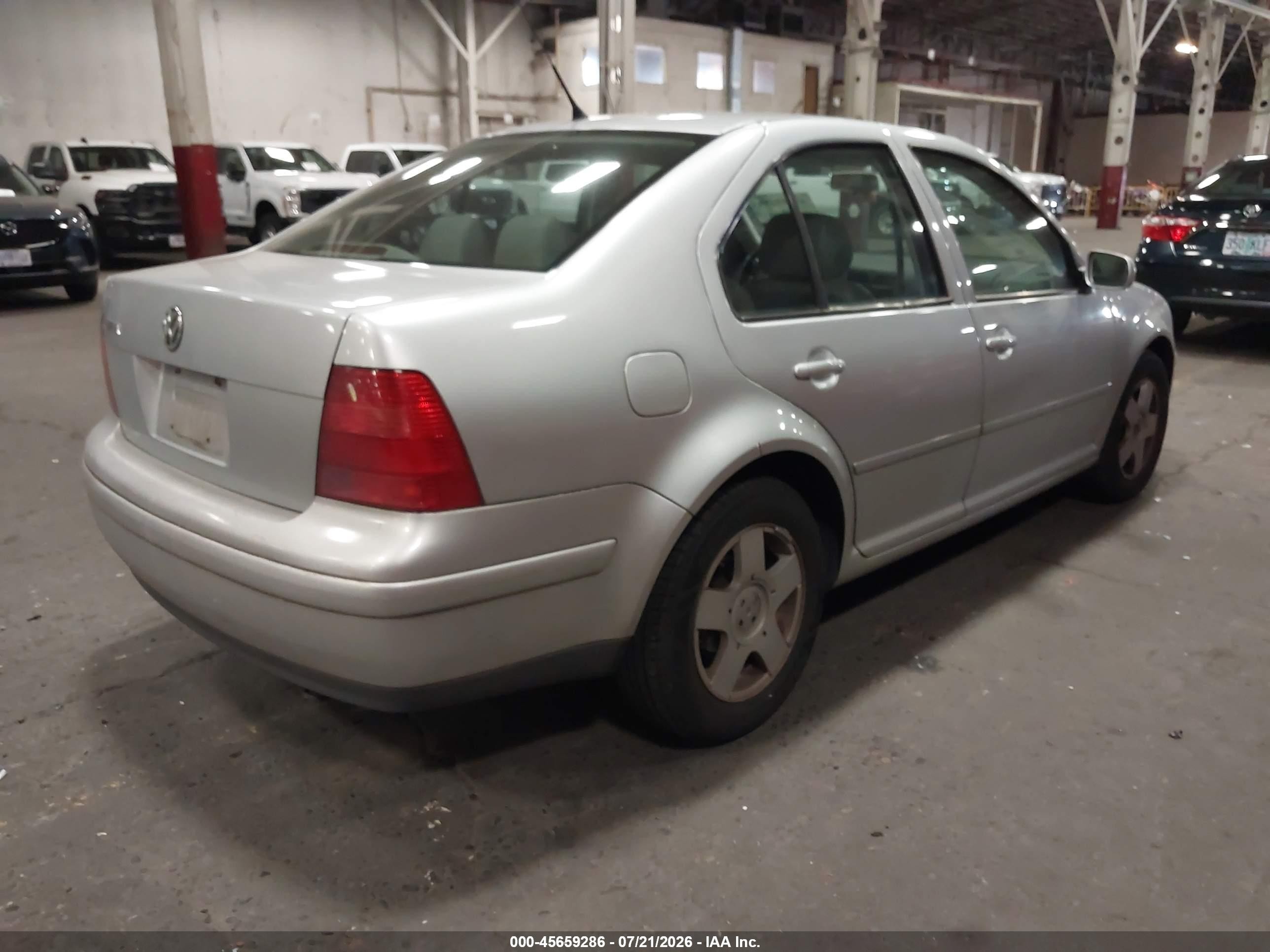 2002 Volkswagen Jetta Gls Silver vin: 3VWSB69M82M133064