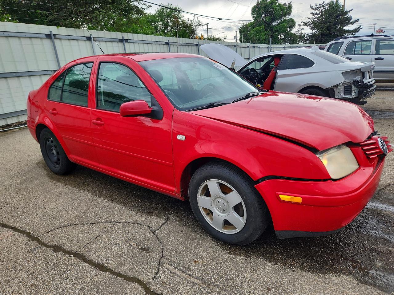 2002 Volkswagen Jetta Gls Red vin: 3VWSB69M82M166193