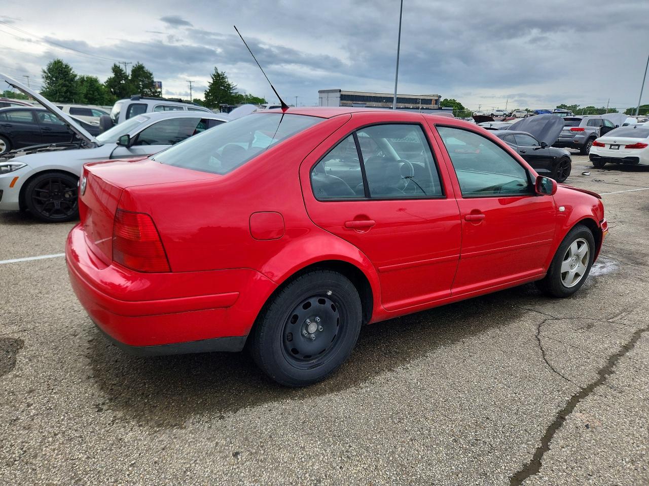 2002 Volkswagen Jetta Gls Red vin: 3VWSB69M82M166193
